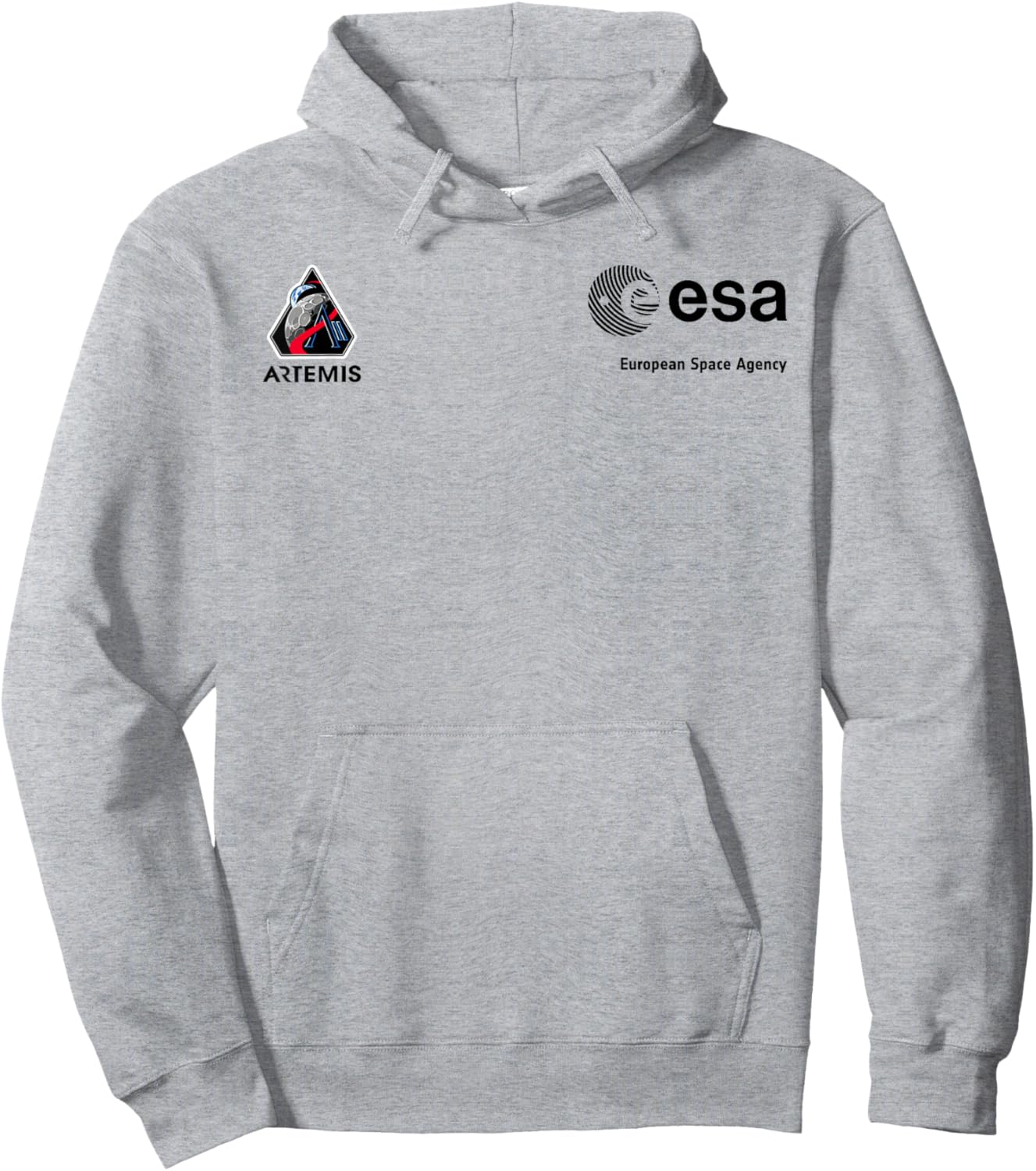 ESA Artemis II Mission Patch Hoodie - Hoodie | Ash