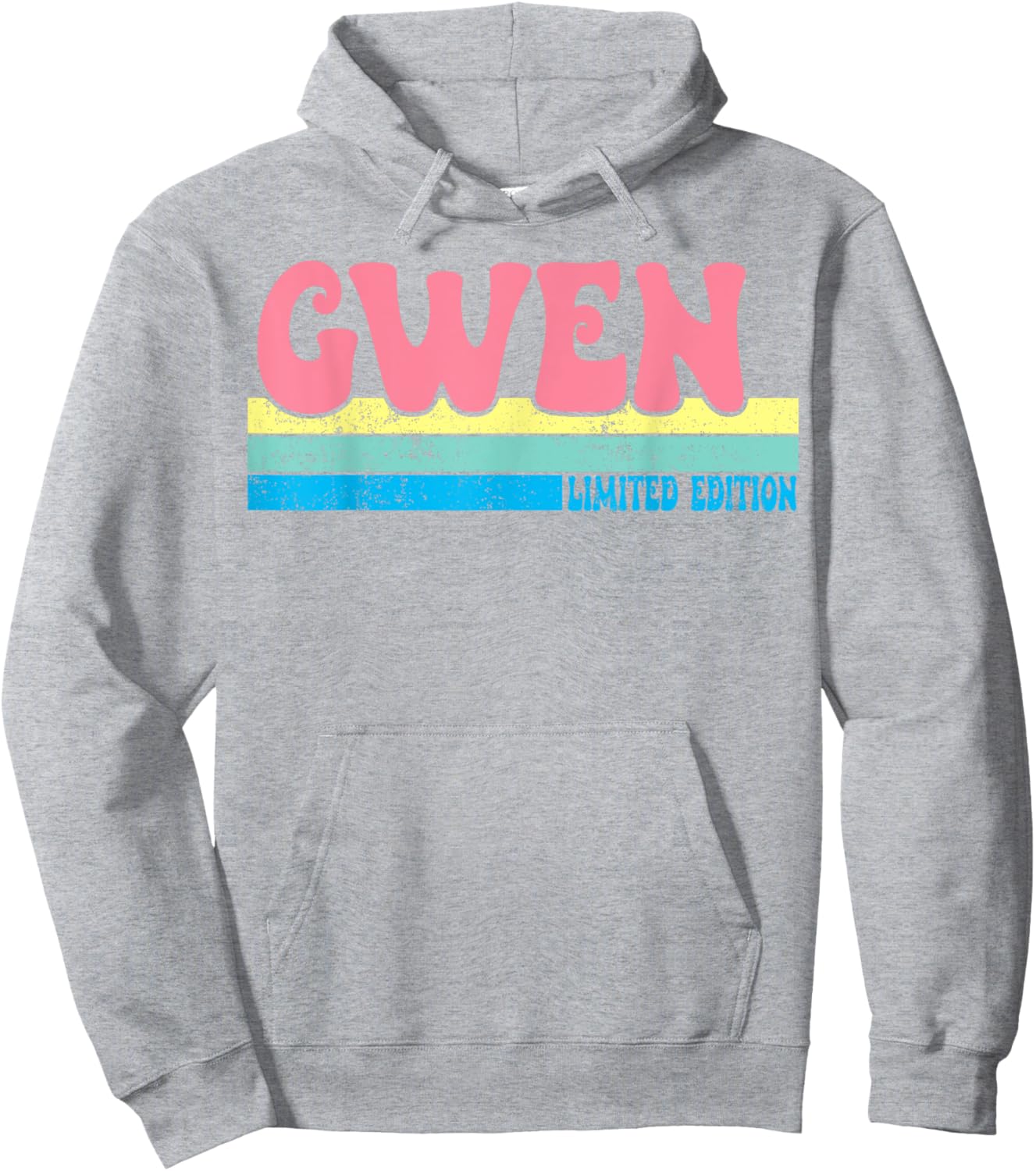 GWEN Name Personalized Cute Idea Groovy Women GWEN Hoodie - Hoodie | Ash