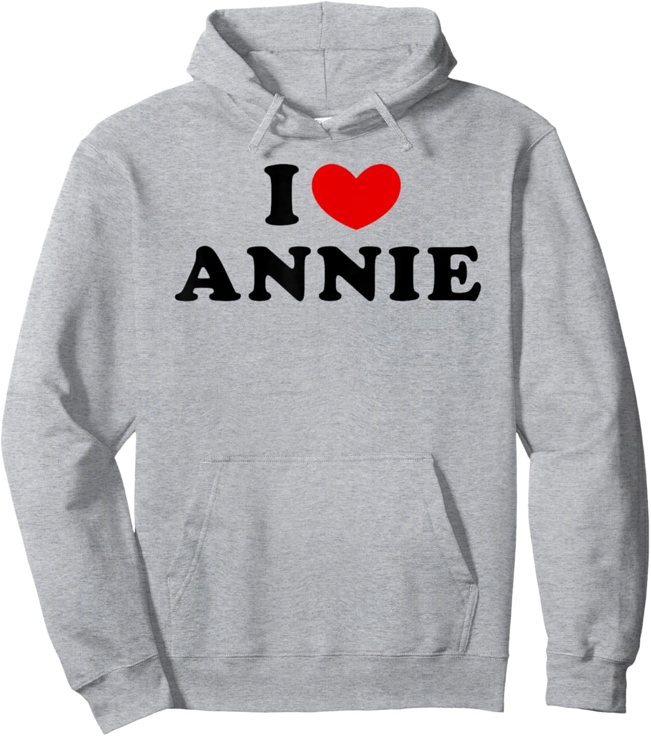 I Love Annie, I Heart Annie Hoodie - Hoodie | Ash