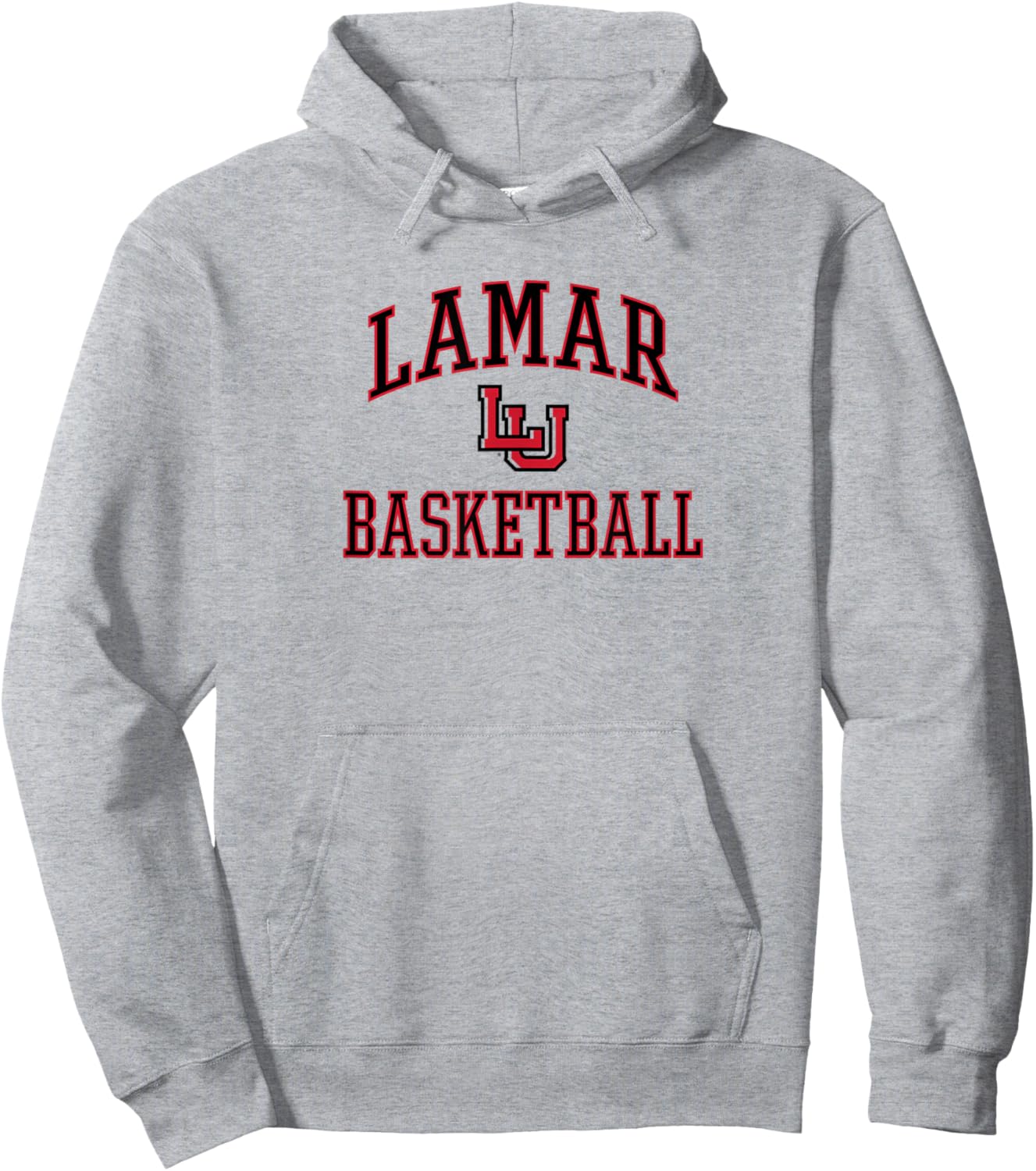 Lamar Cardinals Basketball Screen White Officially Licensed Hoodie - Hoodie | Ash