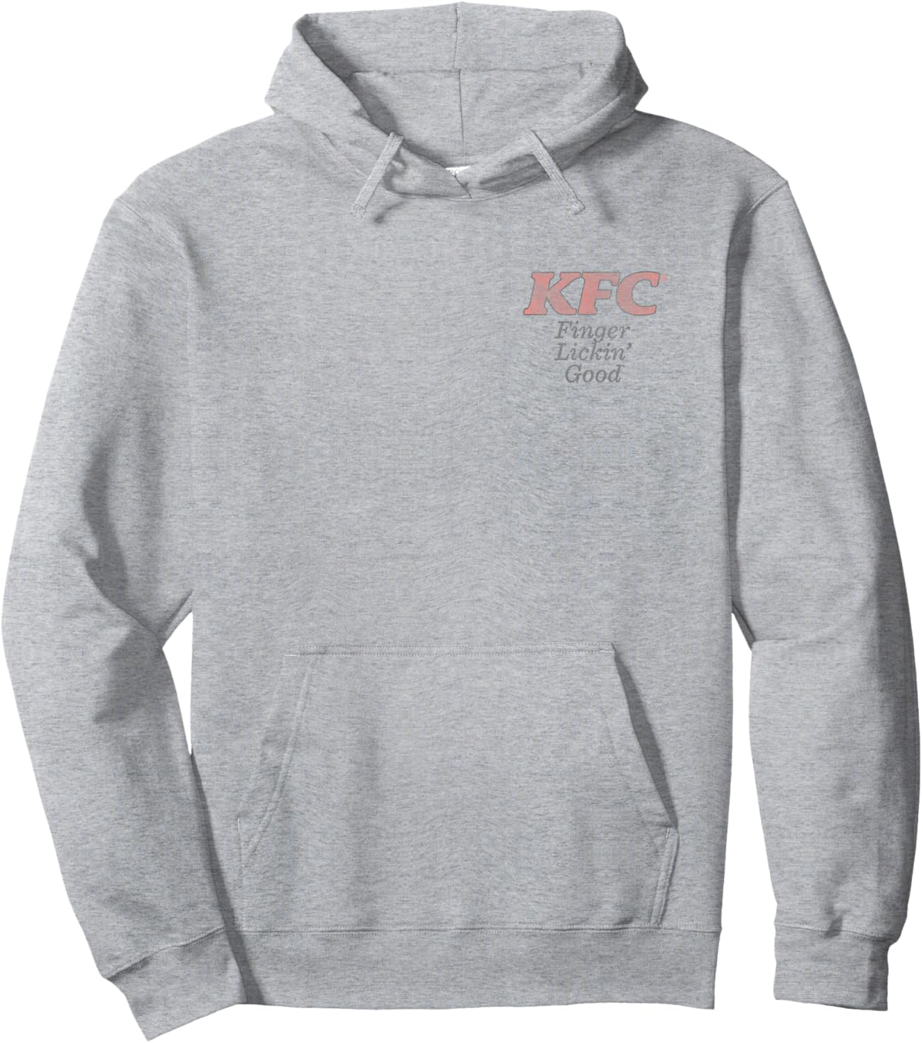 KFC Front and Back Vintage Finger Licking Good Meal Foodie Hoodie - Hoodie | Ash