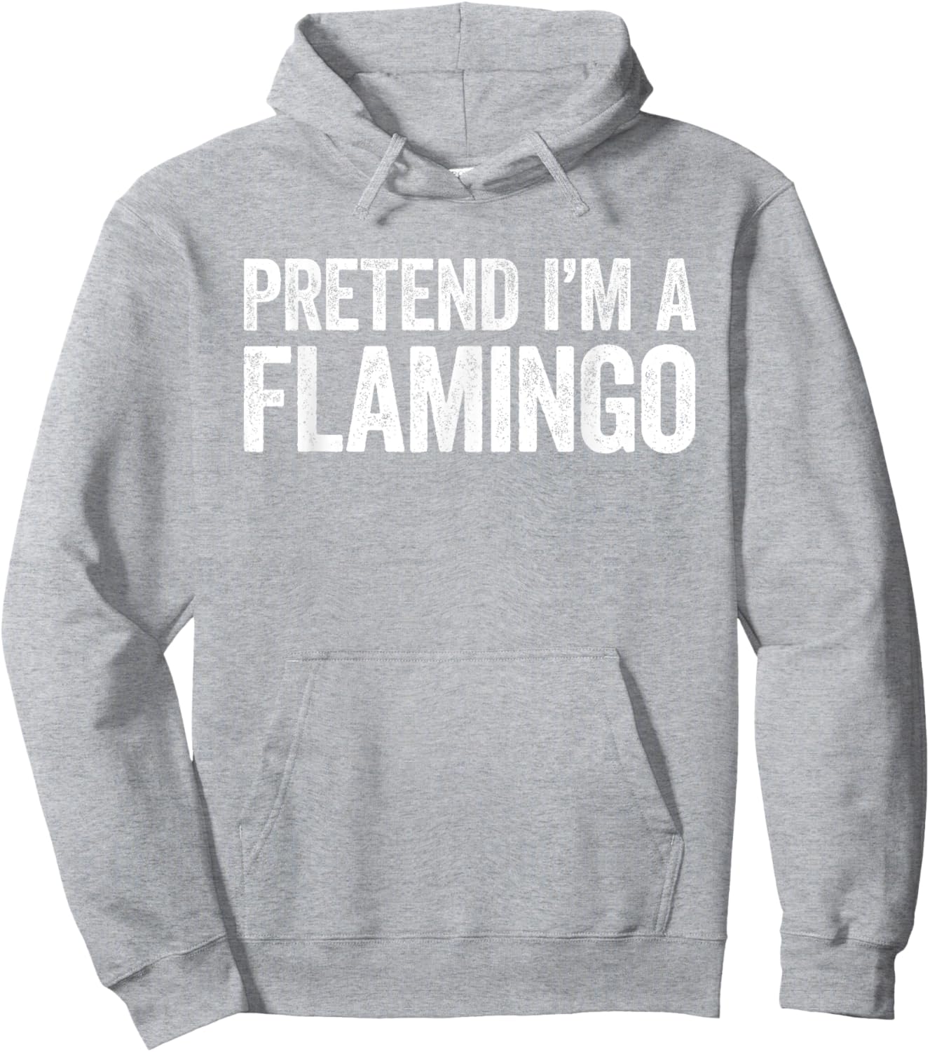 Pretend I'm A Flamingo Shirt Adult Kids Men Women Costume Hoodie - Hoodie | Ash