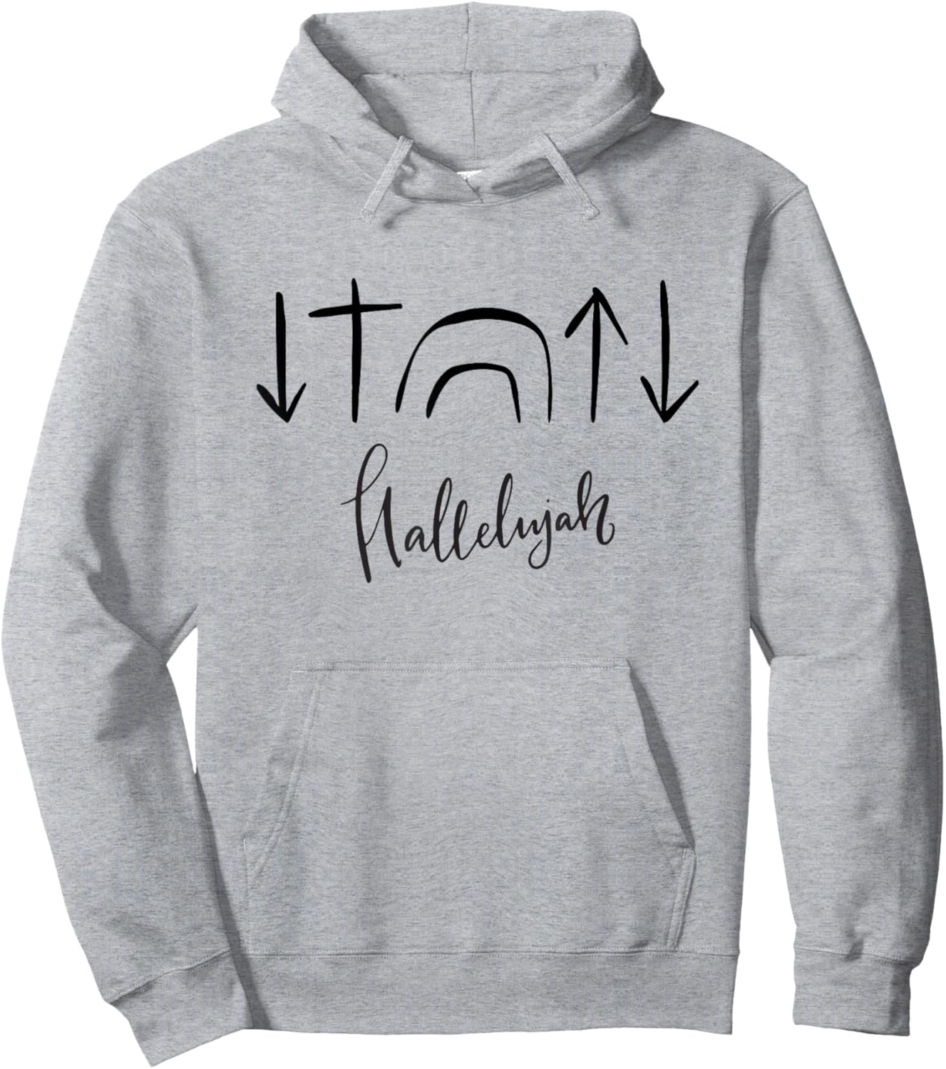 Hallelujah Ostern Auferstehung Christlicher Glaube Hoodie - Hoodie | Ash