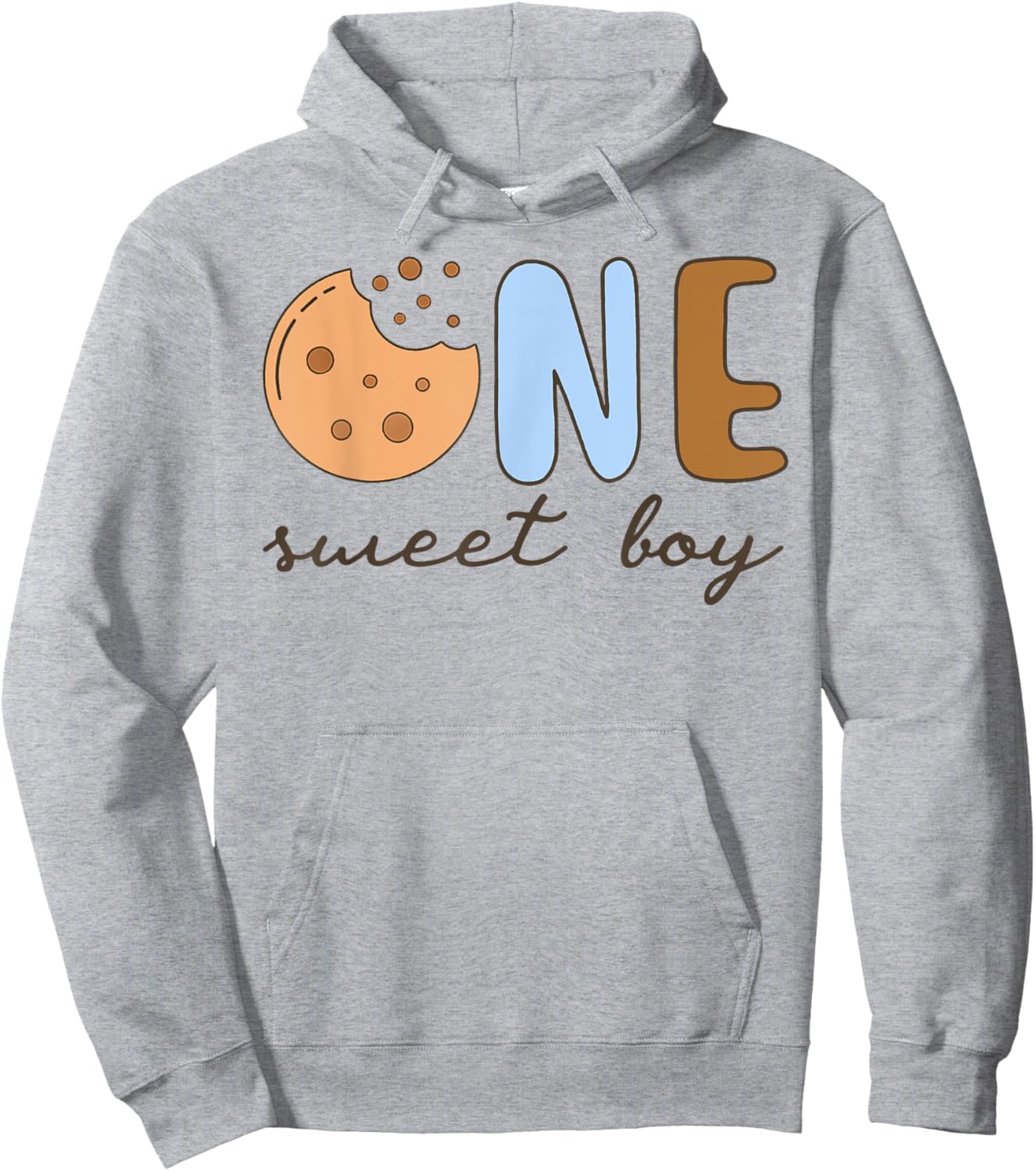 Sweet One Cookies and Milk 1st Birthday Boy Family Matching Hoodie - Hoodie | Ash