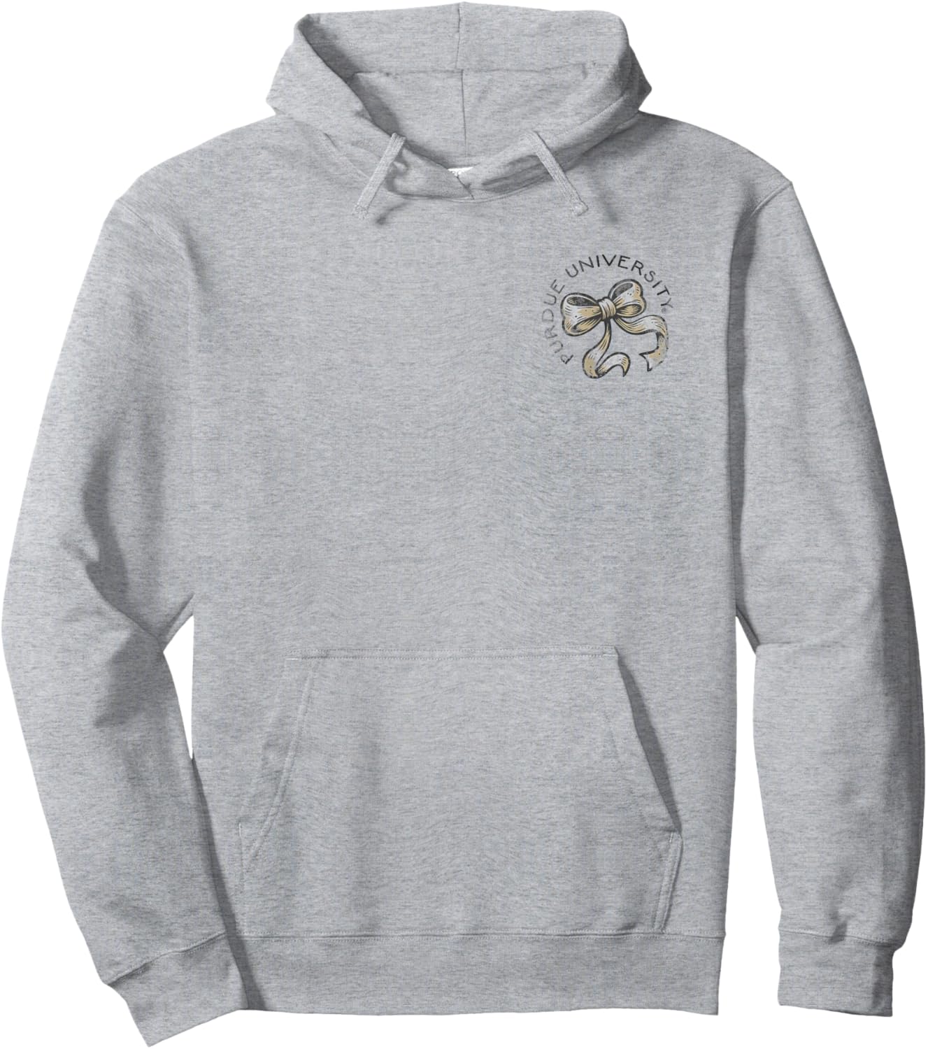 Purdue Boilermakers Bow Vintage Gray Officially Licensed Hoodie - Hoodie | Ash