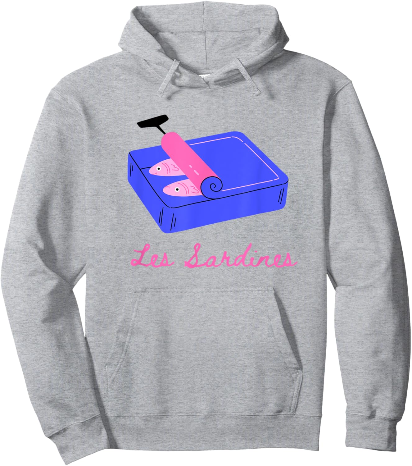 Les sardines fisherman aesthetic coastal sardine fish Hoodie - Hoodie | Ash