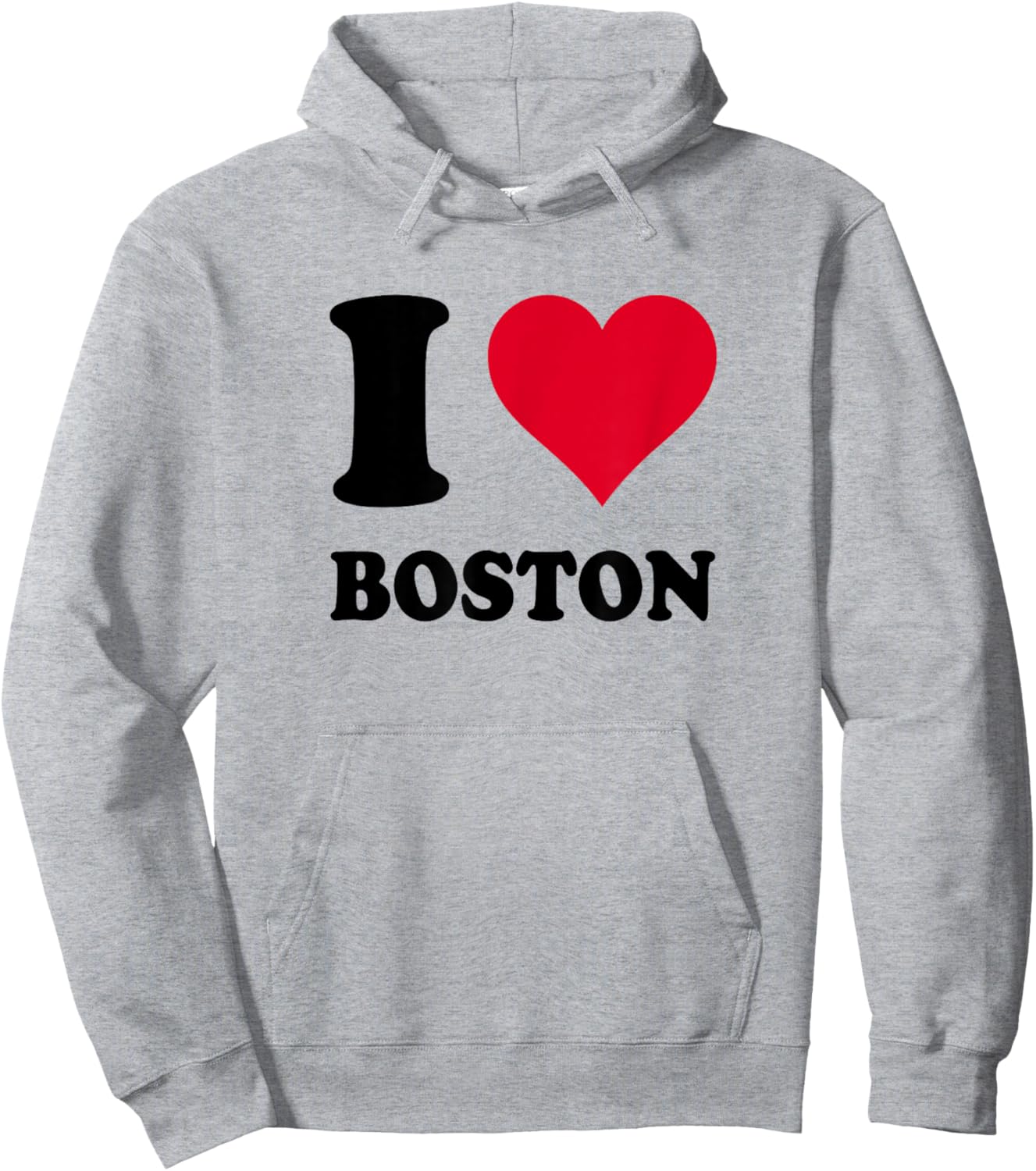 I Love Boston Hoodie - Hoodie | Ash