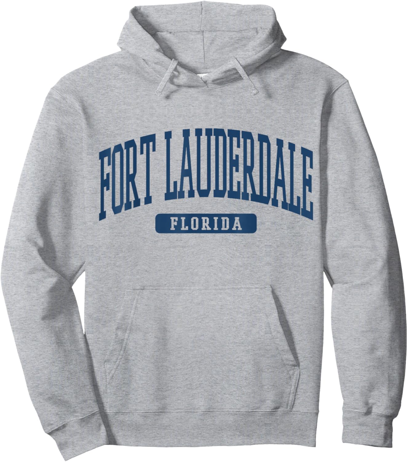 Fort Lauderdale Florida Souvenir Beach, Retro, Minimalist Hoodie - Hoodie | Ash