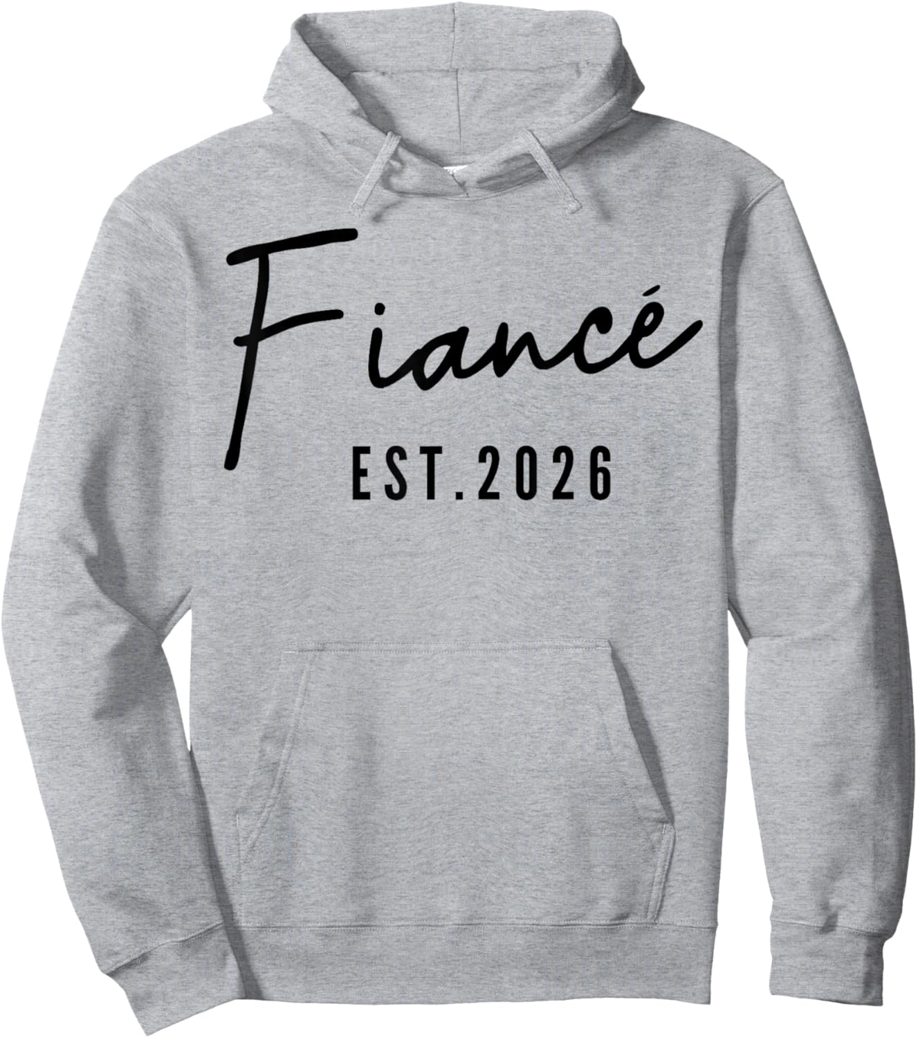 Fiancé Est 2026, Funny Fiance - Future Husband Hoodie - Hoodie | Ash