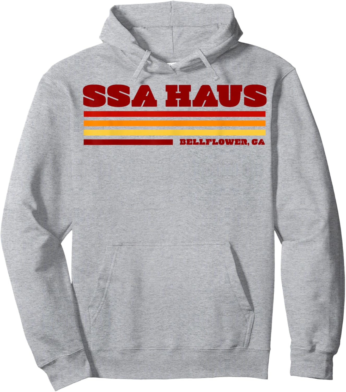 SSA House Retro Bellflower Lifestyle Hoodie - Hoodie | Ash