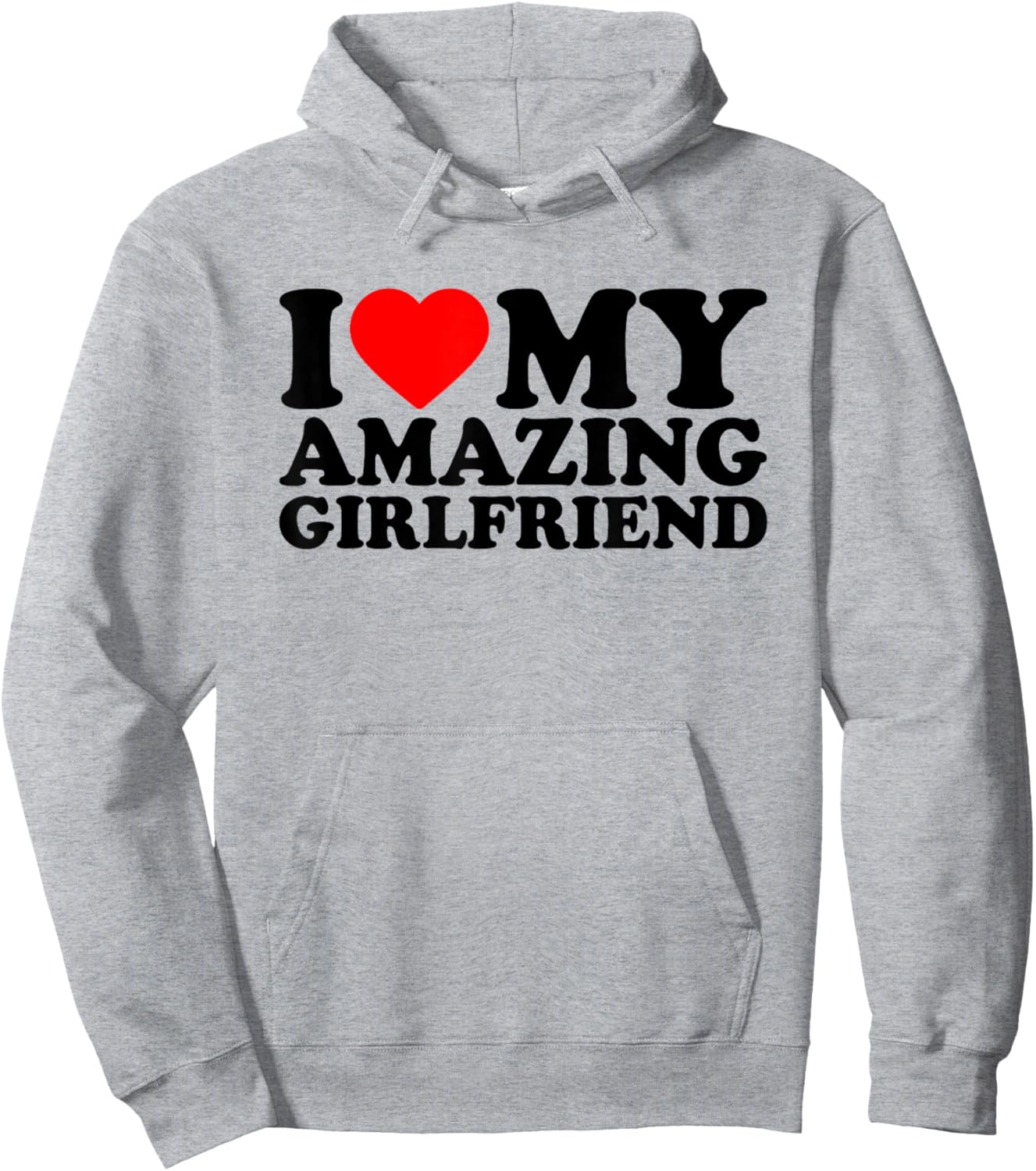 I Heart My GF Valentines Day Hoodie - Hoodie | Ash
