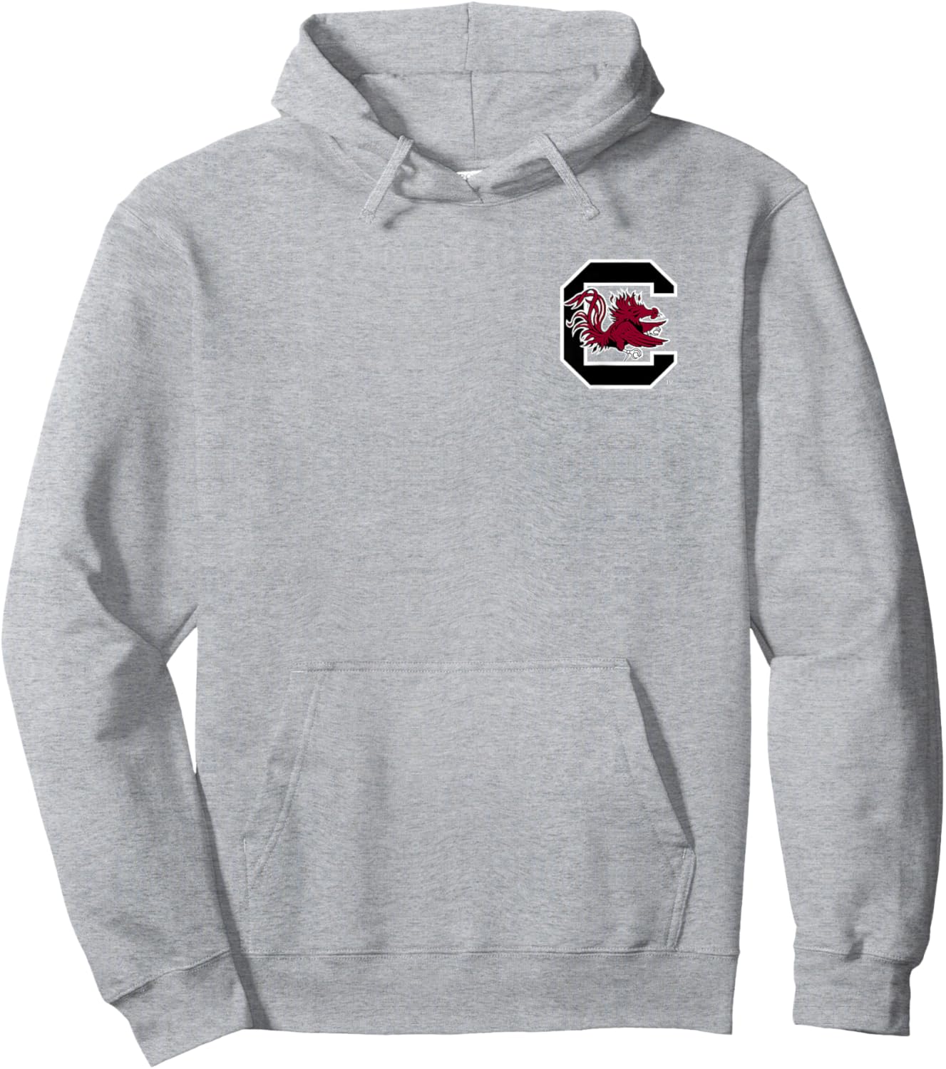South Carolina Gamecocks Front/Back Football Heather Gray Hoodie - Hoodie | Ash