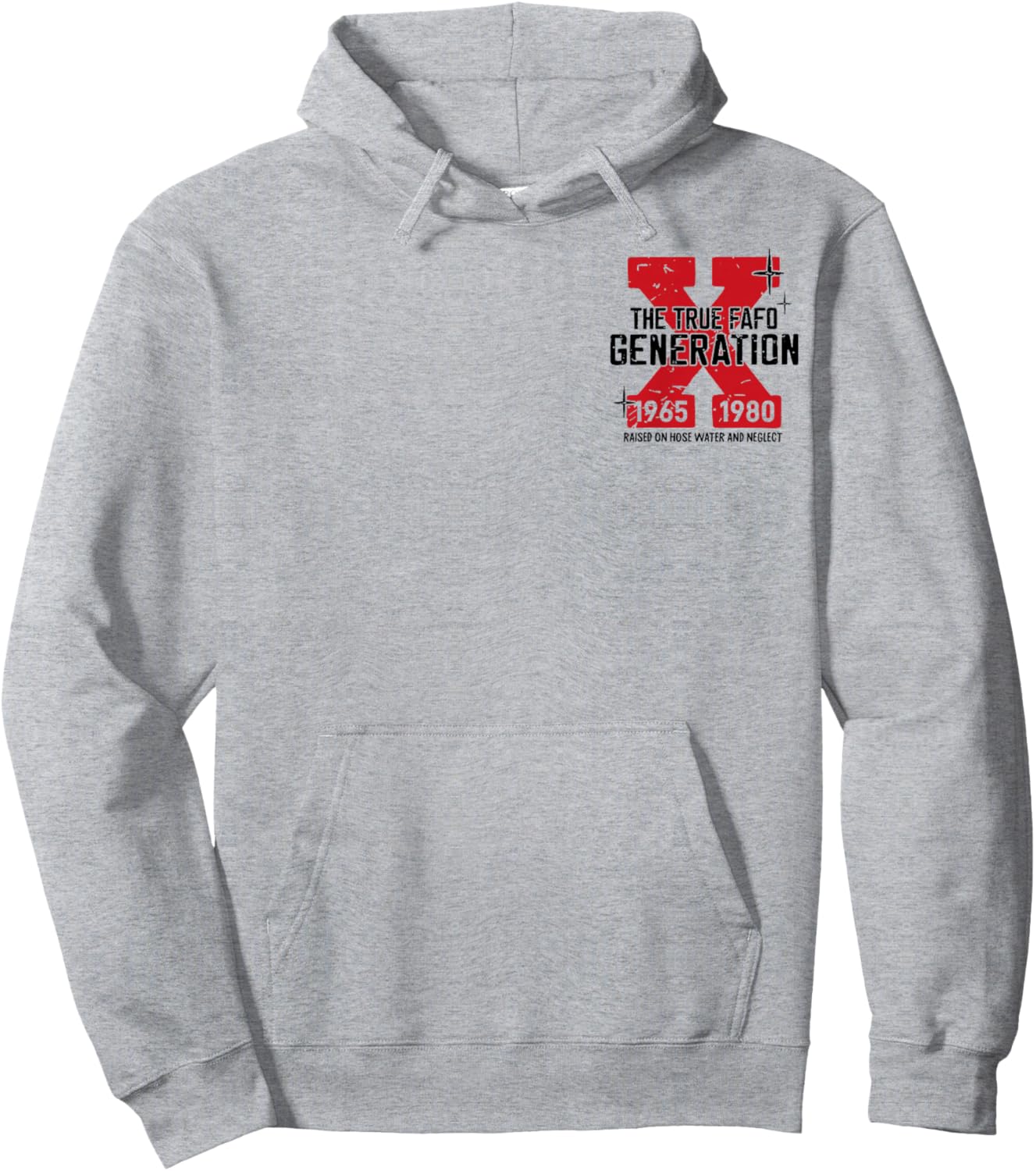 Generation X The True FAFO Generation Sarcastic Retro Hoodie - Hoodie | Ash
