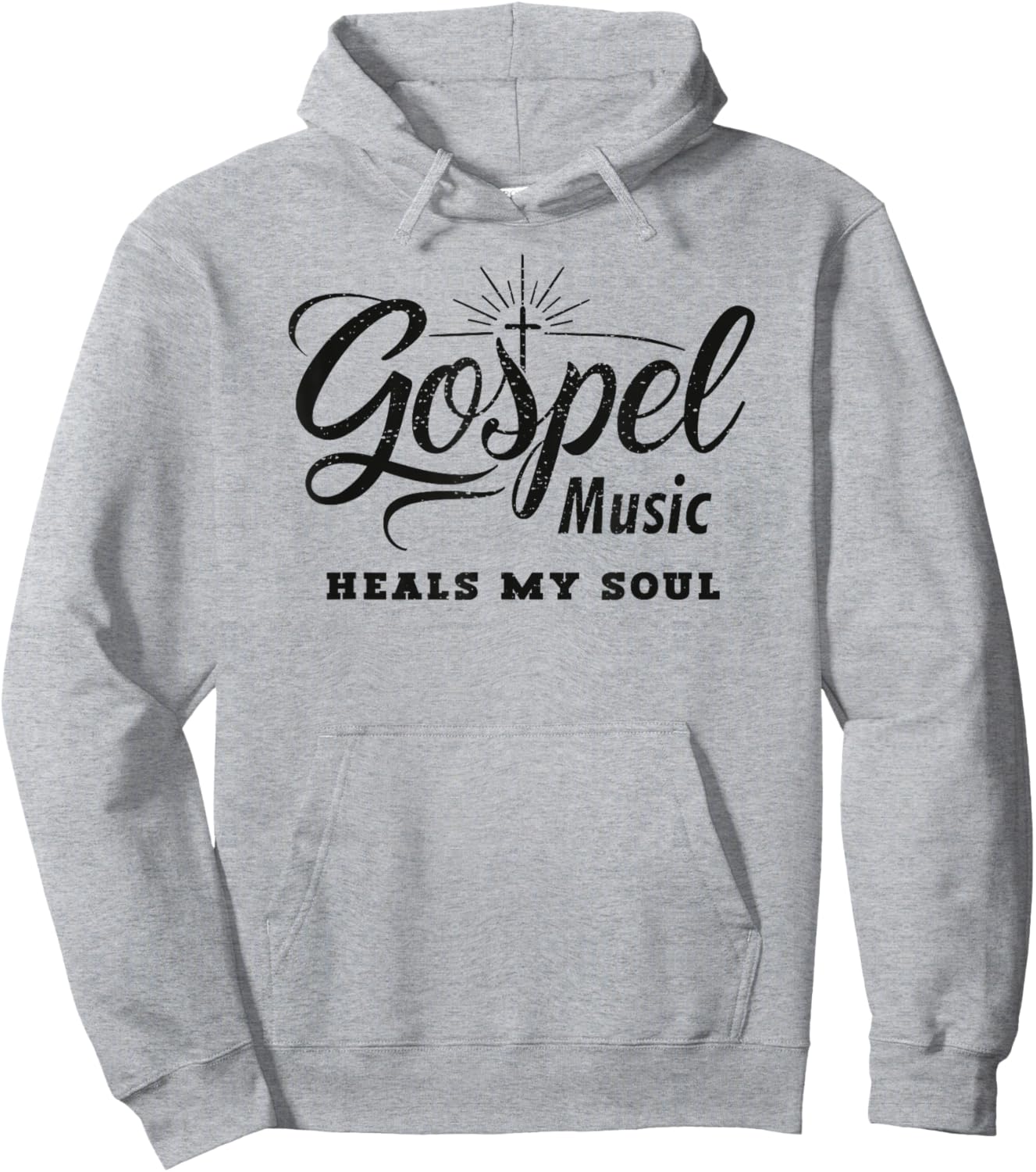 Gospel Music Heals My Soul Christian Hoodie - Hoodie | Ash