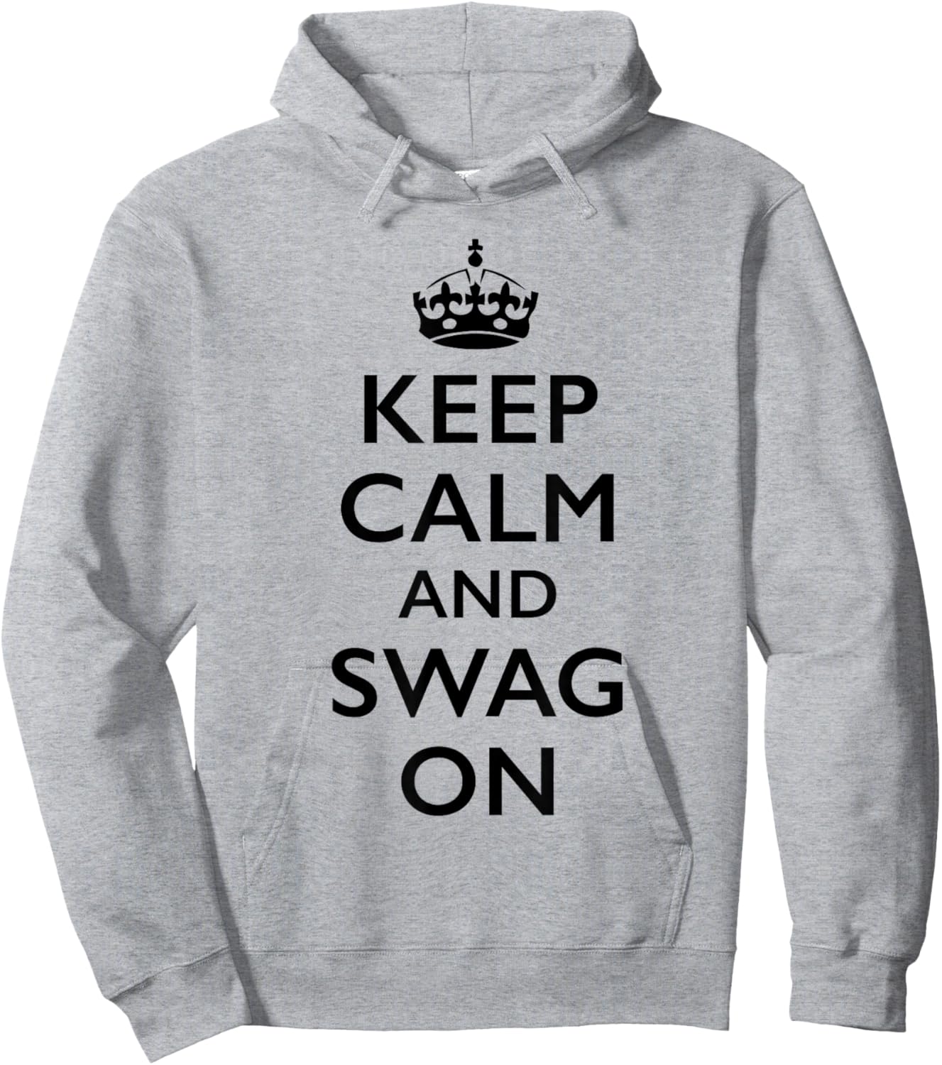 Keep Calm and Swag On Hoodie - Hoodie | Ash