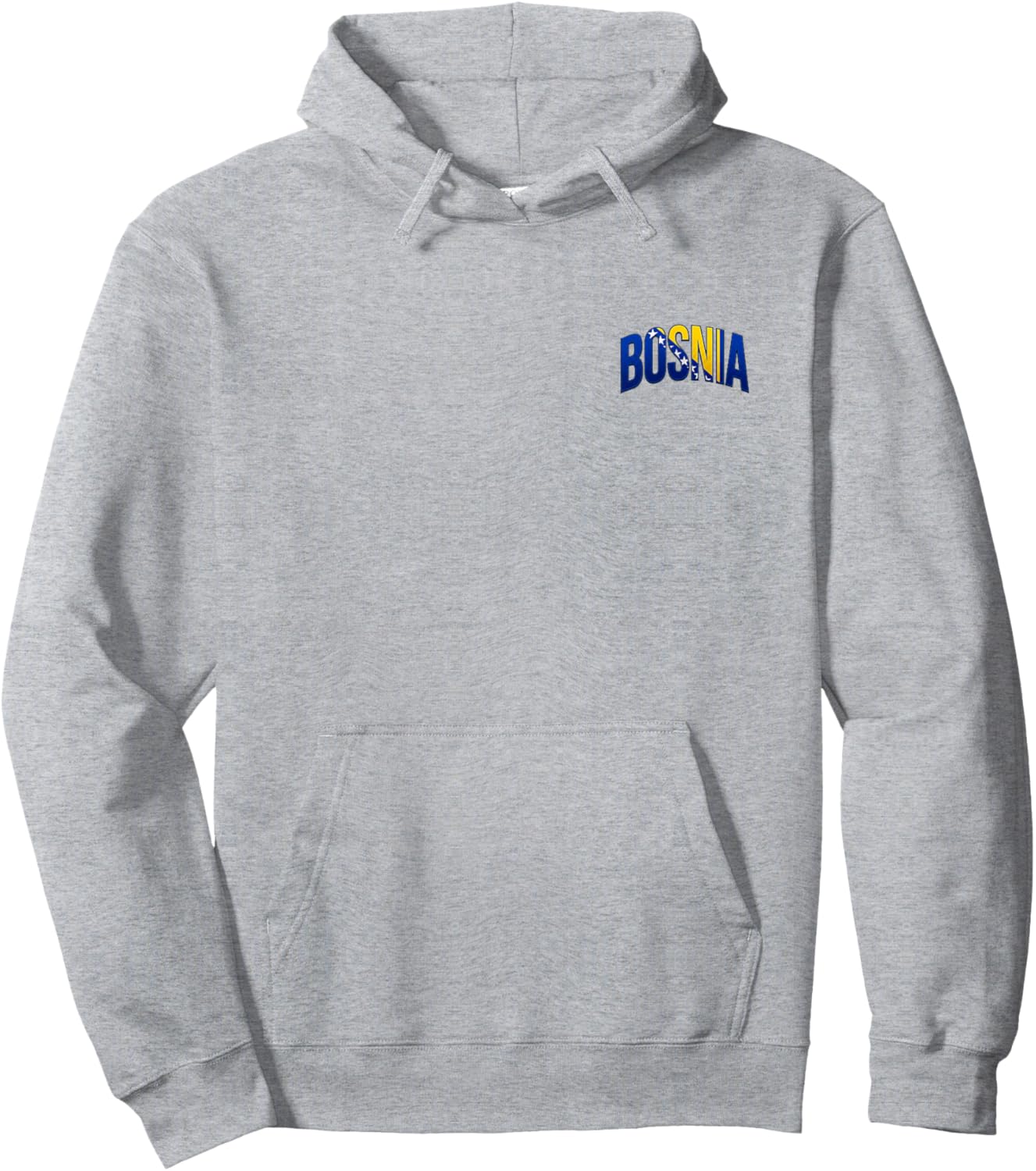 Bosnia Flag Bosnian Souvenirs Herzegovina Fans Sport Travel Hoodie - Hoodie | Ash