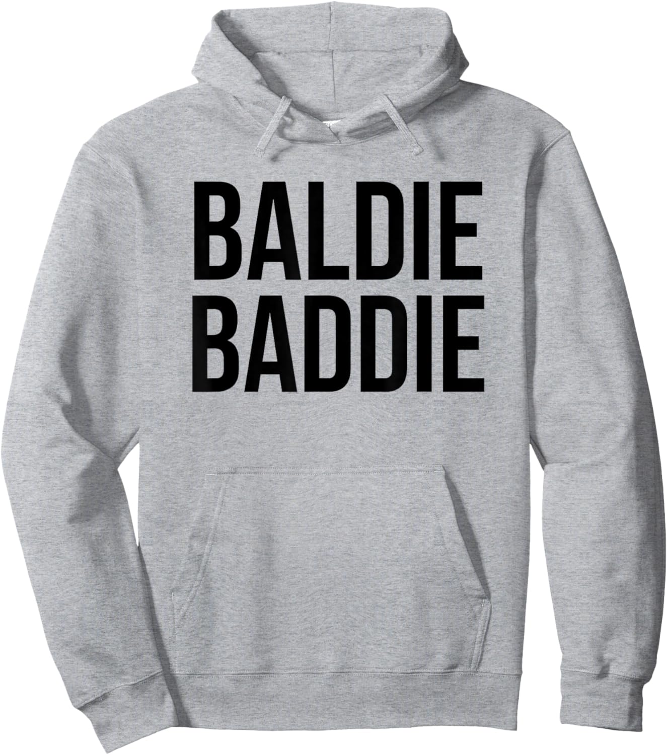 Baldie Baddie Baldy Baldheaded No Hair Baldie Bald Hoodie - Hoodie | Ash