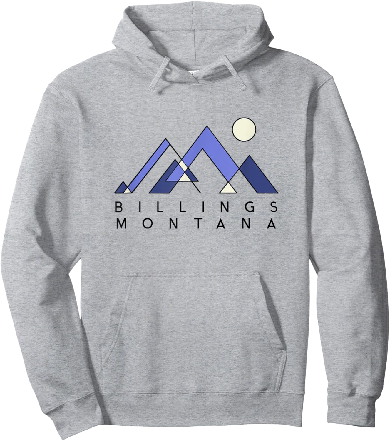 Billings Montana | Billings MT Abstract Hoodie - Hoodie | Ash