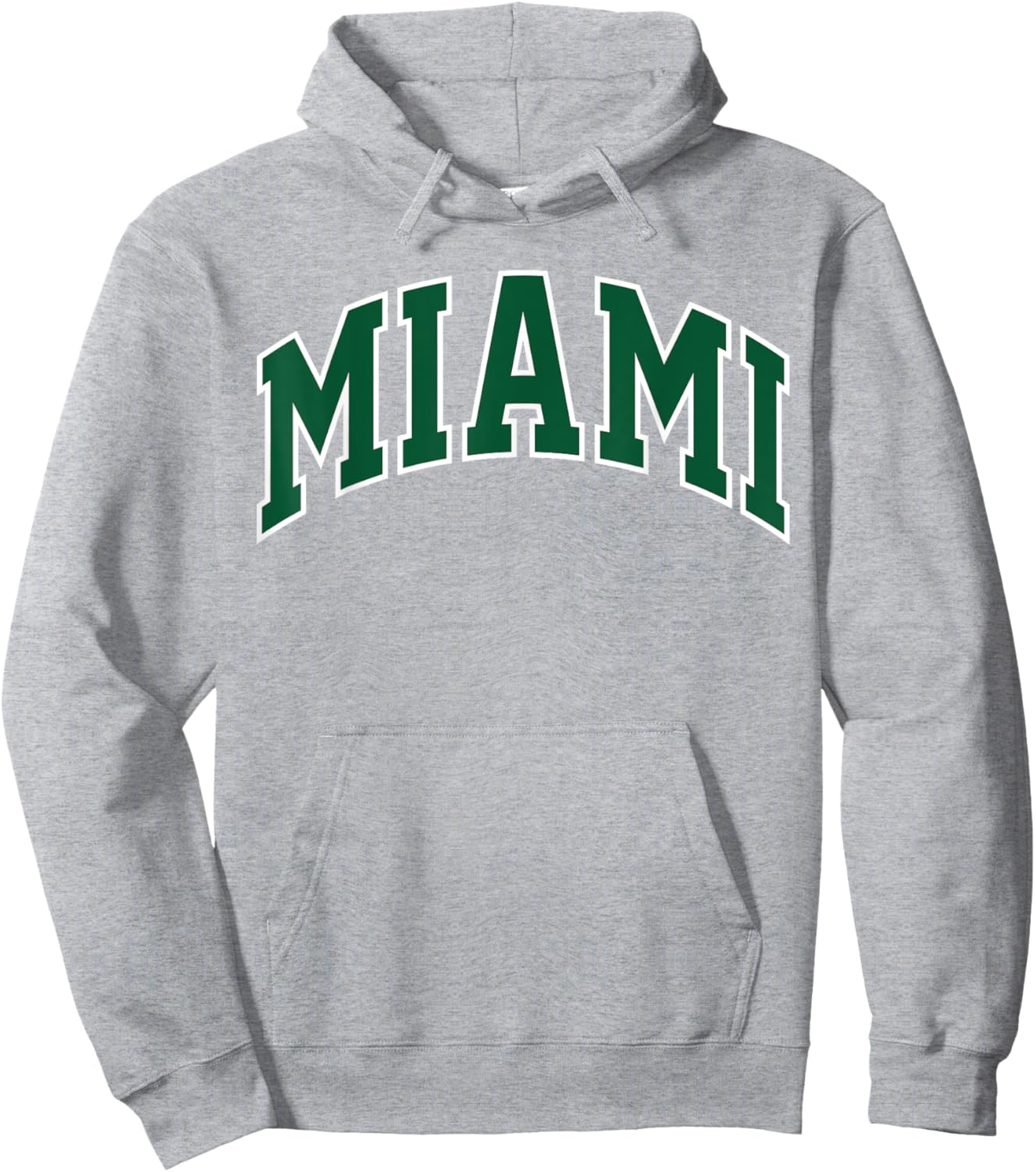 Retro Miami Men Miami Women Vintage Green White FL Souvenir Hoodie - Hoodie | Ash