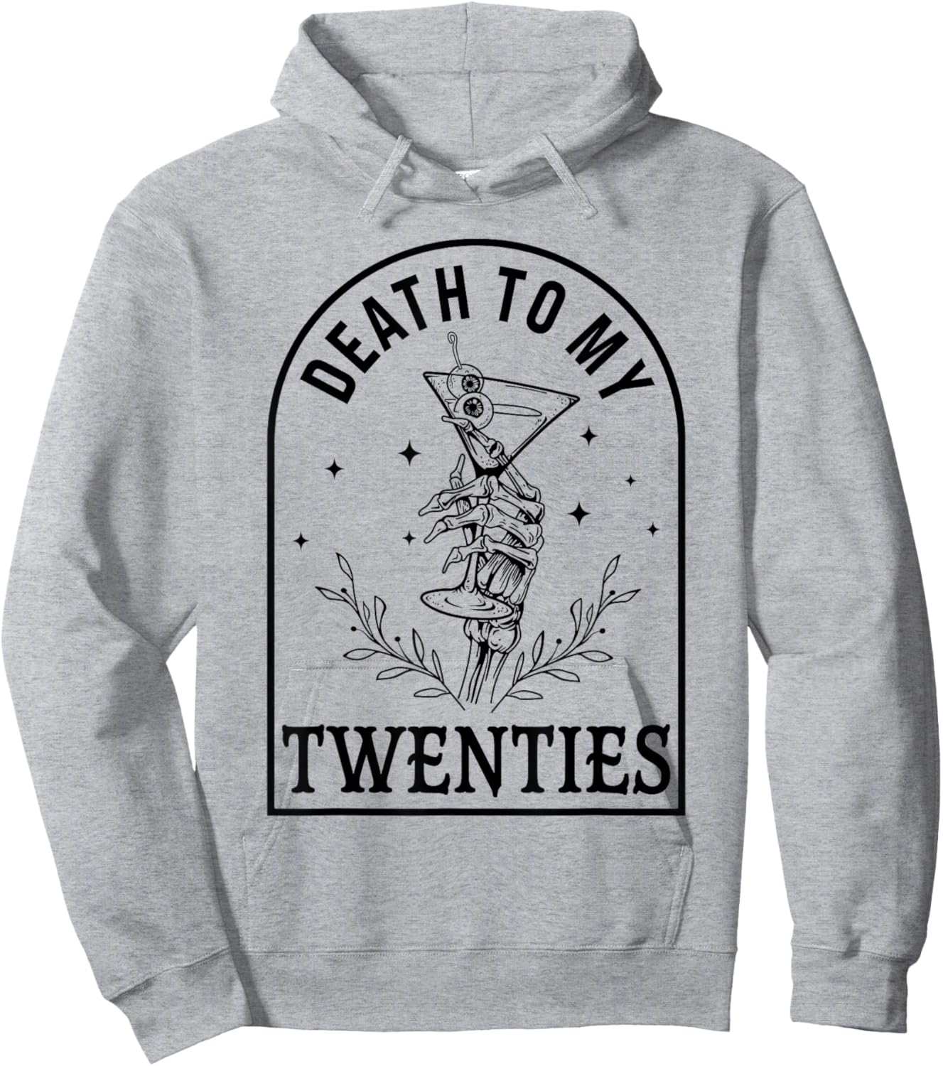 30th Birthday Gothic Halloween Party Death To My Twenties Hoodie - Hoodie | Ash
