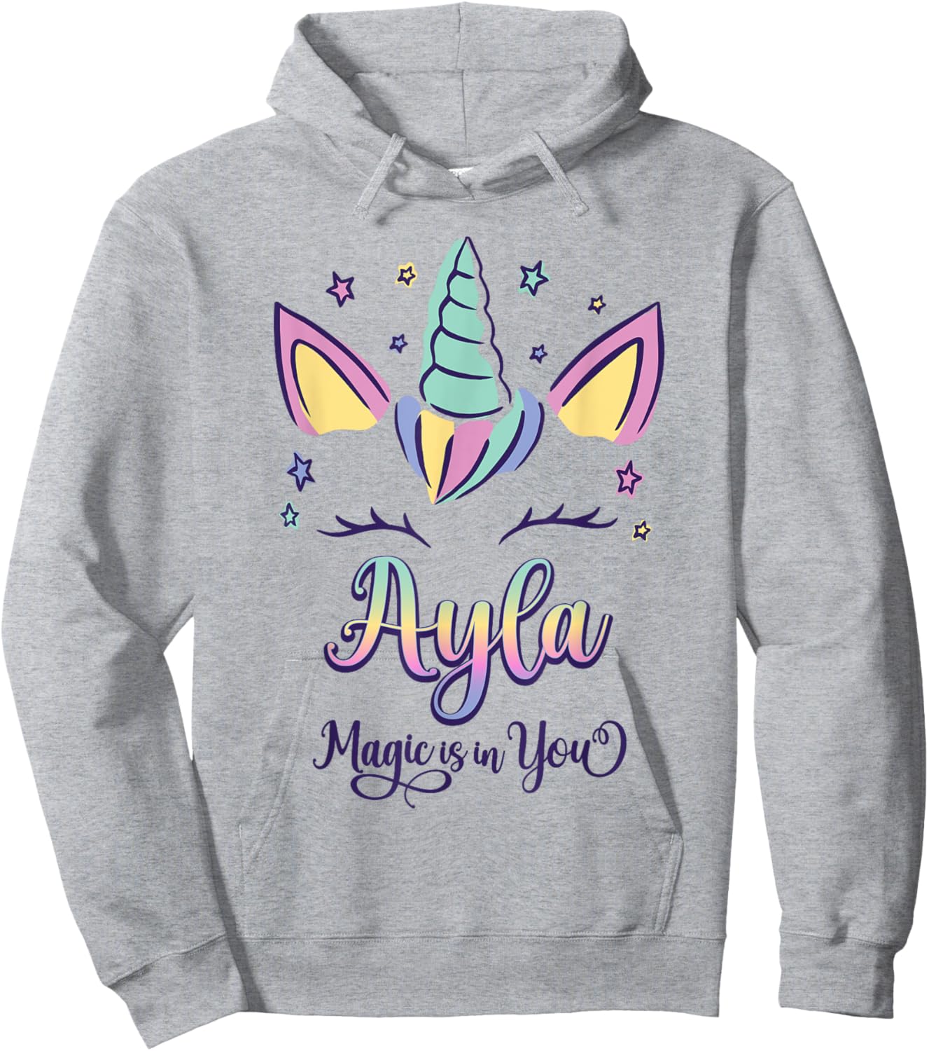 First Name Ayla Personalized I Love Ayla Hoodie - Hoodie | Ash