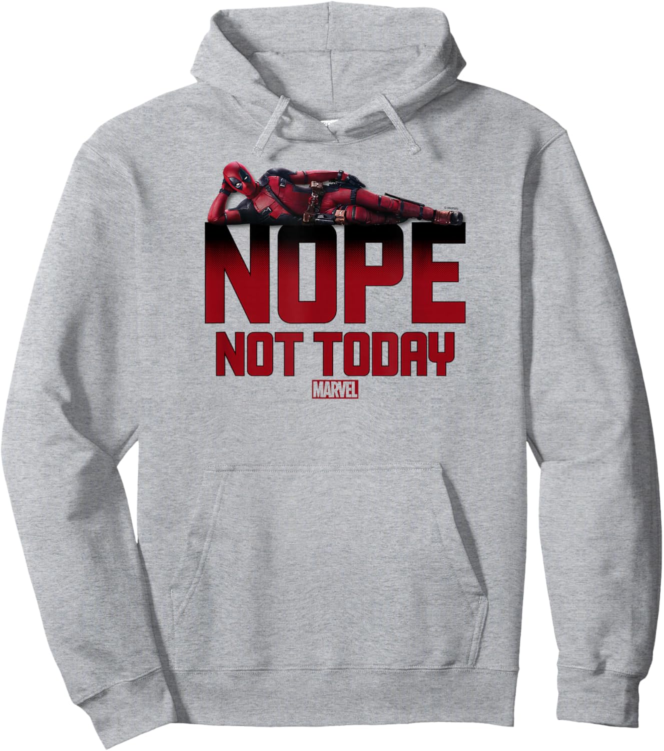 Deadpool - Nope Not Today Hoodie - Hoodie | Ash