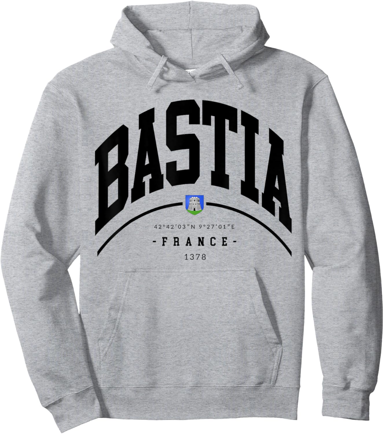 Bastia France family trip France Bastia Souvenir Bastia gift Hoodie - Hoodie | Ash