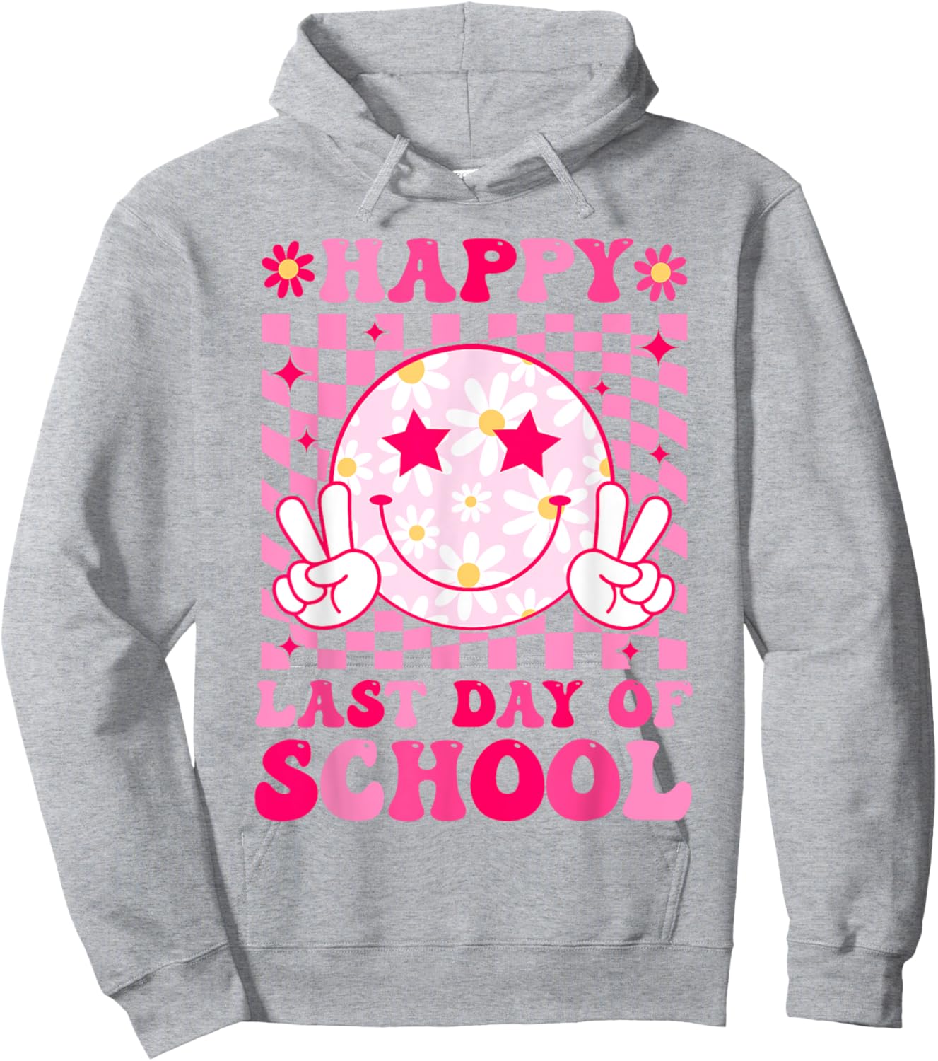 Happy Last Day of School Teacher Boys Girls Kids Graduation Hoodie - Hoodie | Ash