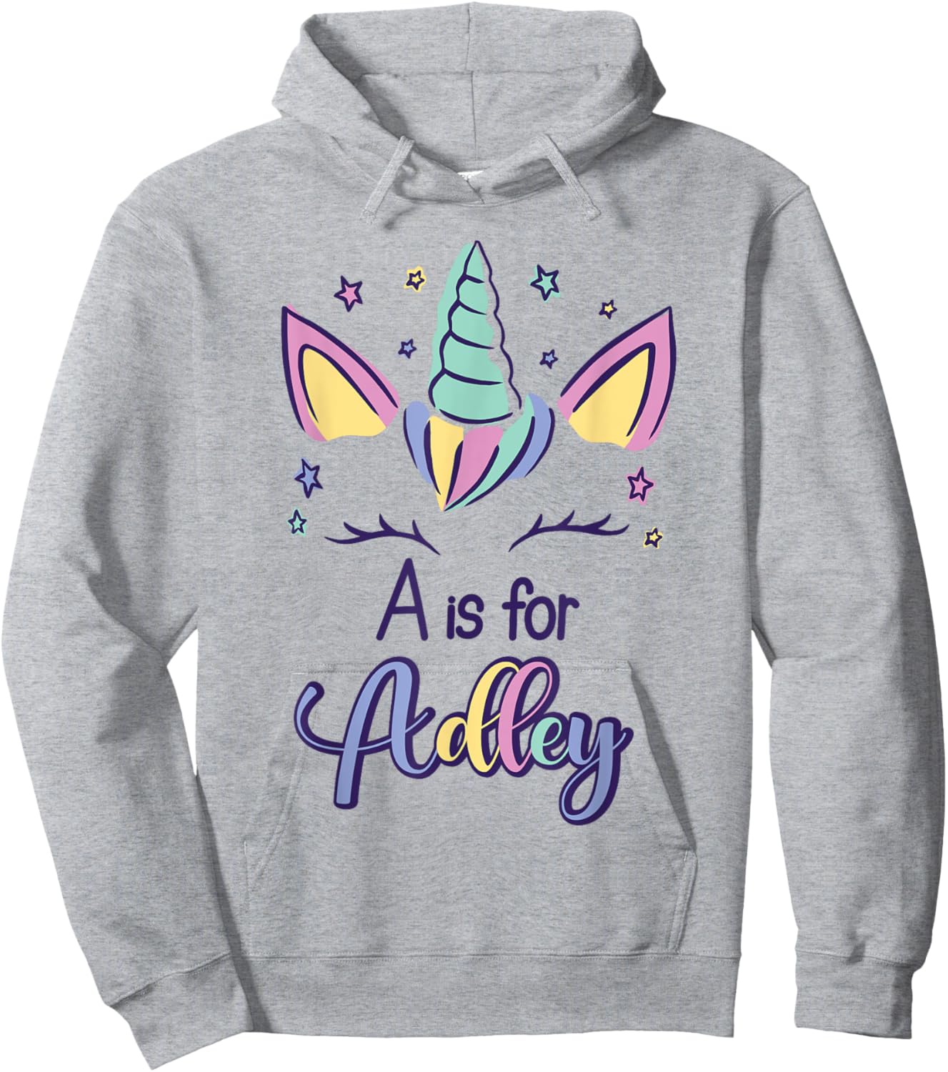 First Name Adley Personalized A Is For Adley Hoodie - Hoodie | Ash