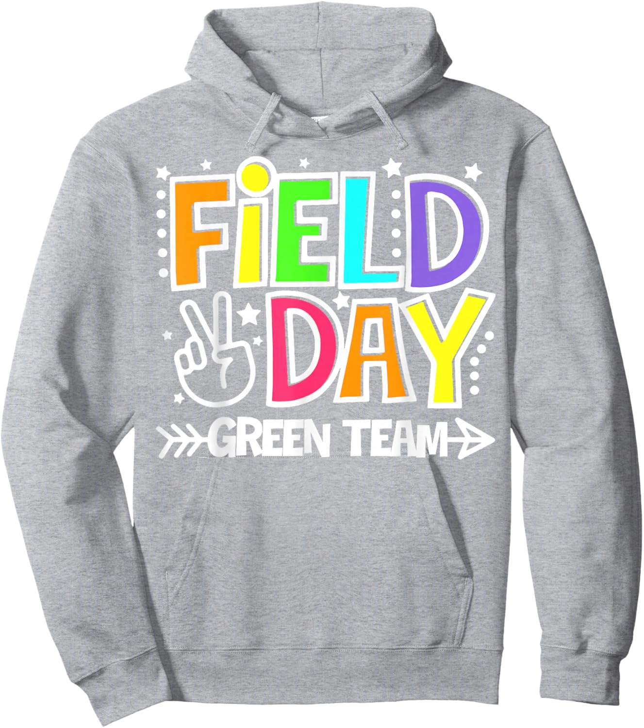 Field Day Green Team Funny for Teacher Kids Field Day Games Hoodie - Hoodie | Ash