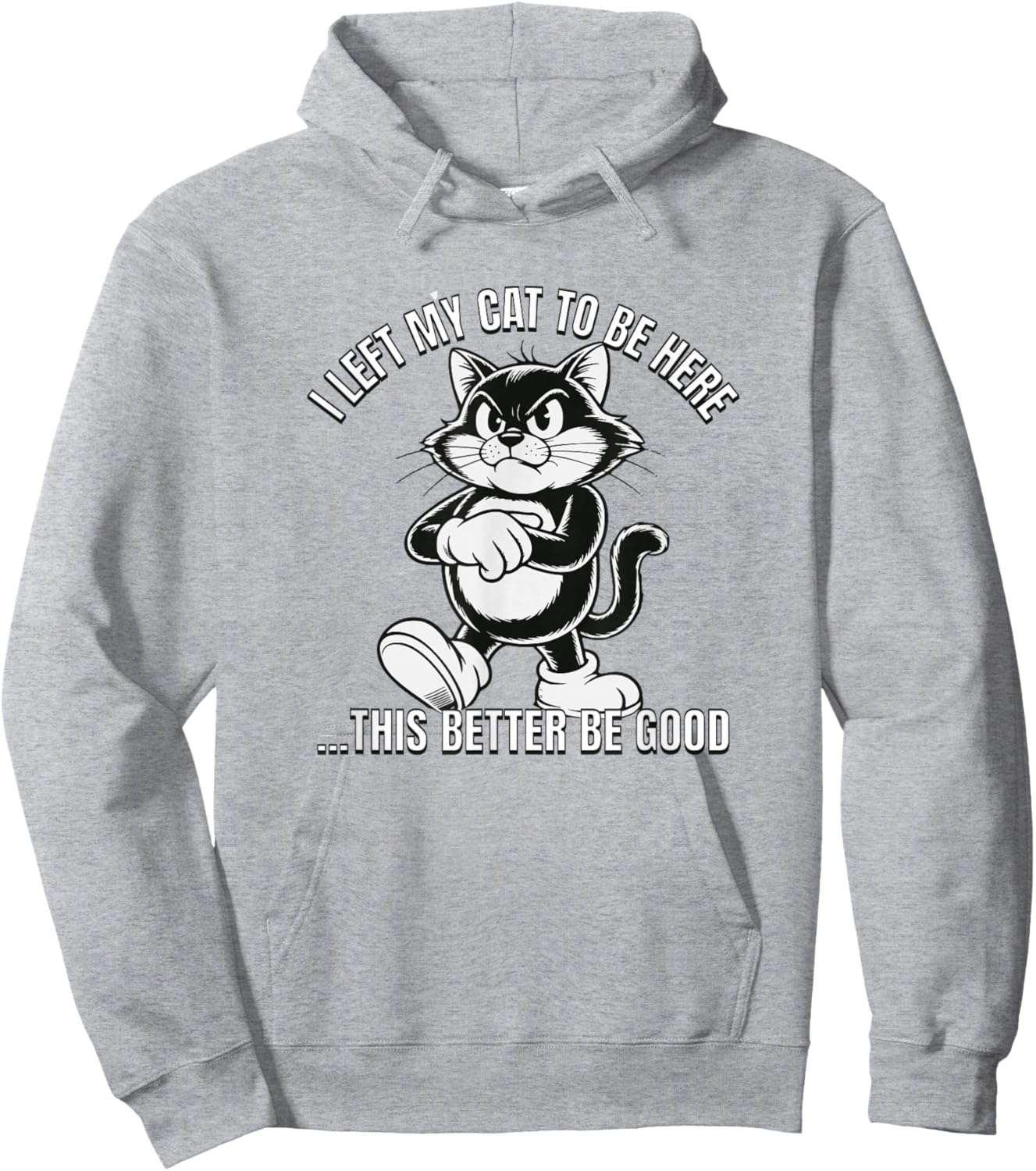 I Left My Cat to Be Here This Better Be Good Hoodie - Hoodie | Ash