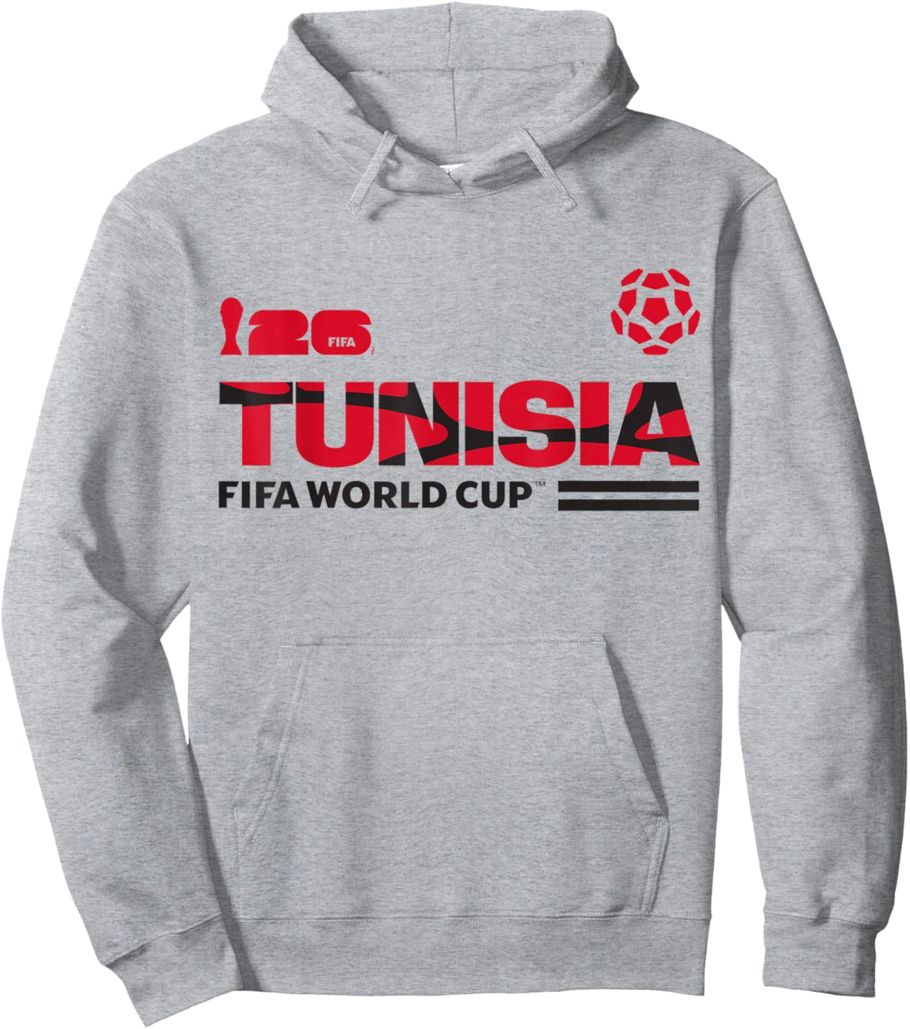 FIFA World CUP26 Qualifier Tunisia Hoodie - Hoodie | Ash