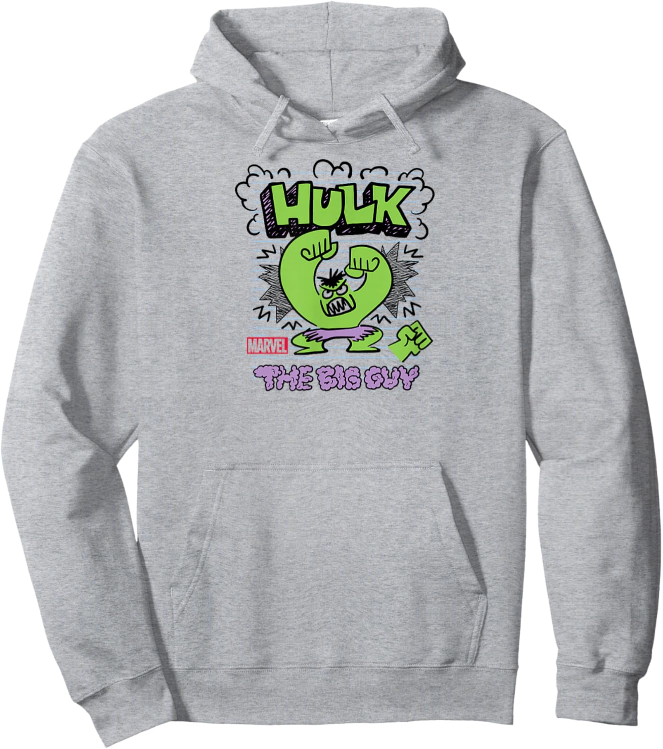 Hulk - Scribble Hoodie - Hoodie | Ash