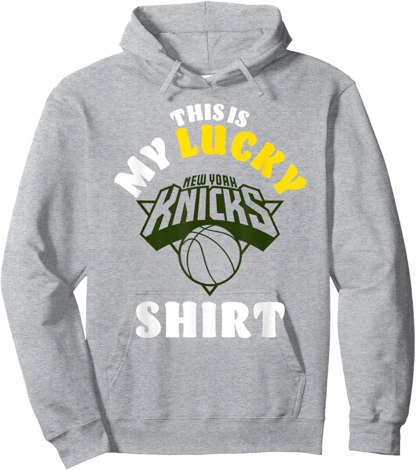 NBA New York Knicks St. Patrick's Day Lucky Shirt Hoodie - Hoodie | Ash