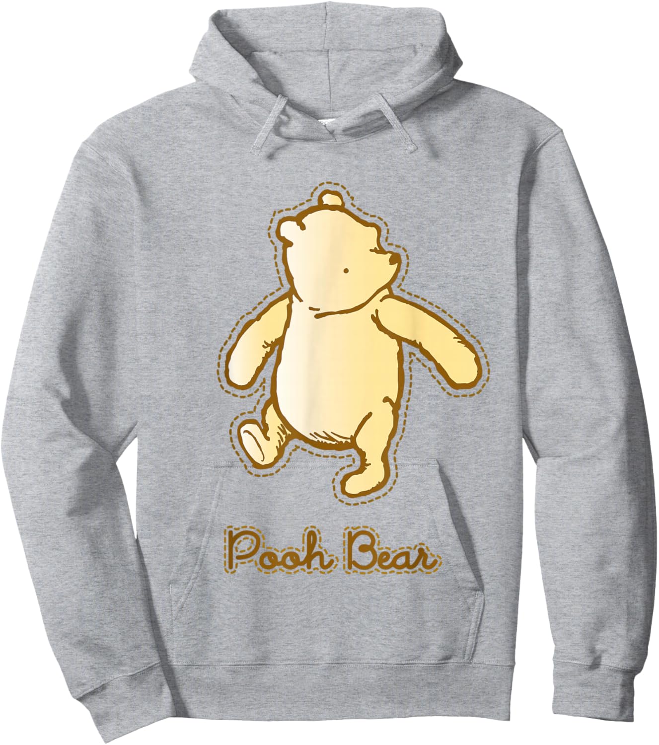 Disney Winnie the Pooh Classic Pooh Center Icon Hoodie - Hoodie | Ash