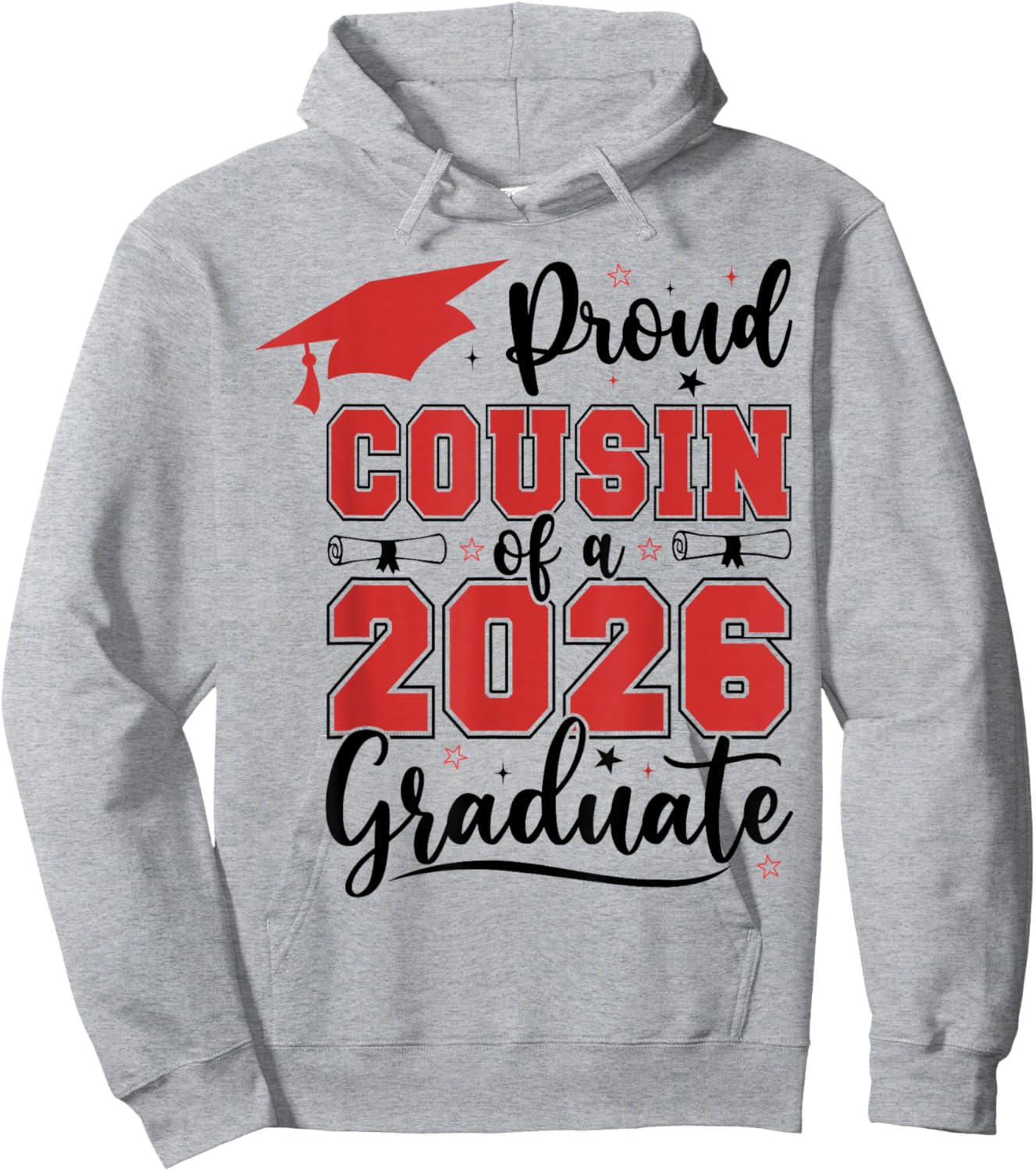 Proud Cousin of A 2026 Senior Class of 2026 Graduation Gifts Hoodie - Hoodie | Ash