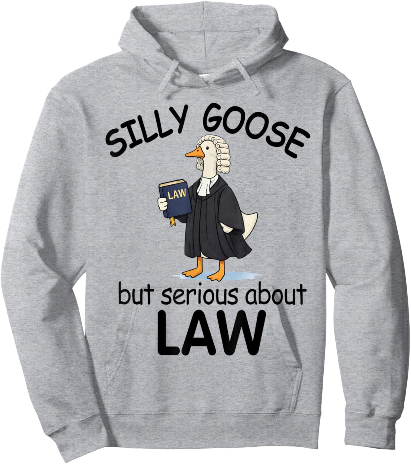 Lawyer Attorney Legal Silly Goose But Serious About Law Hoodie - Hoodie | Ash