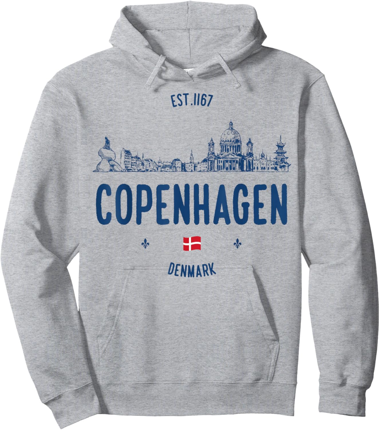 Copenhagen Denmark Travel Hoodie - Hoodie | Ash