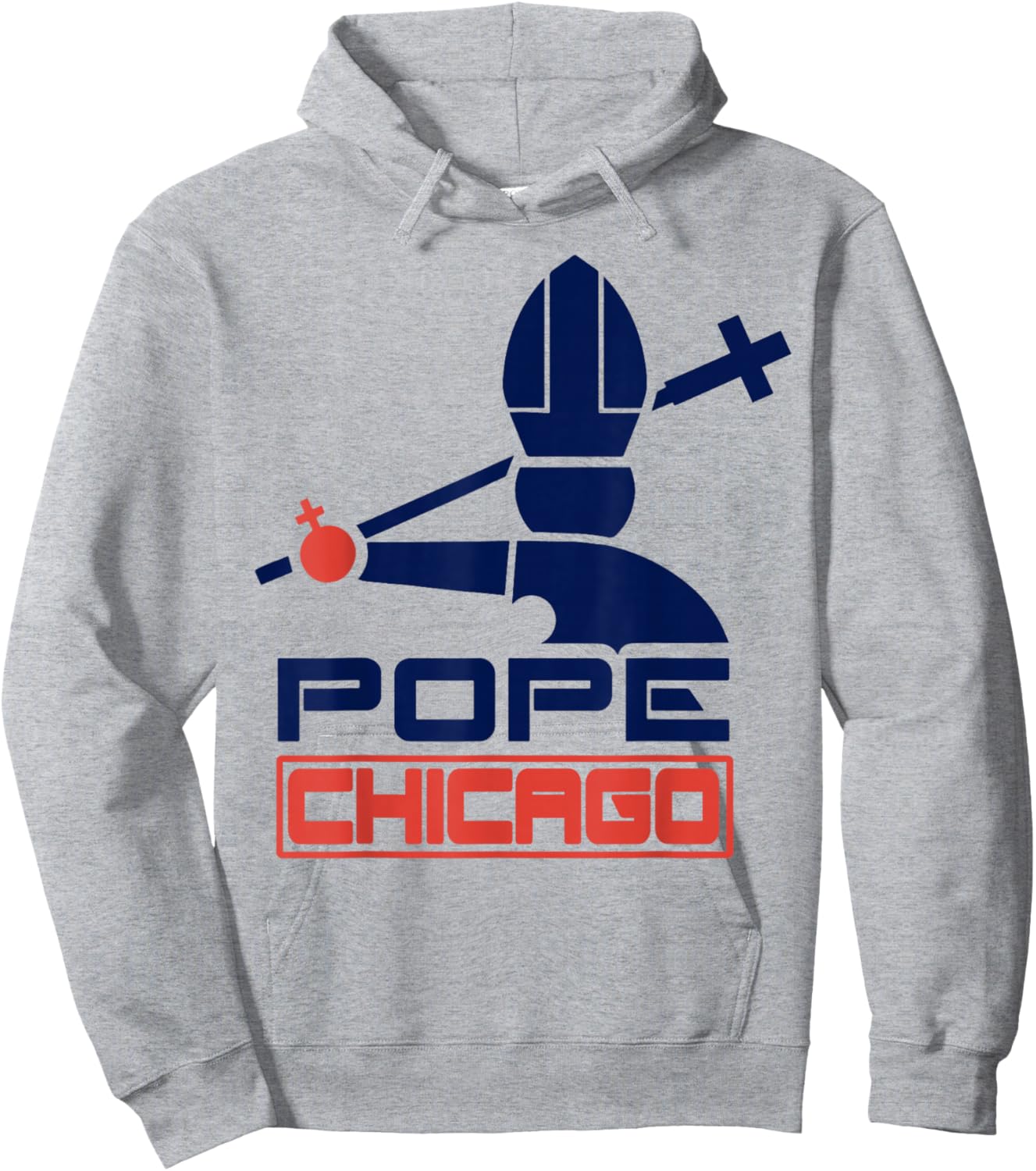 Da Pope Leo XIV Baseball Pope Leo XIV Pope Chicago Hoodie - Hoodie | Ash