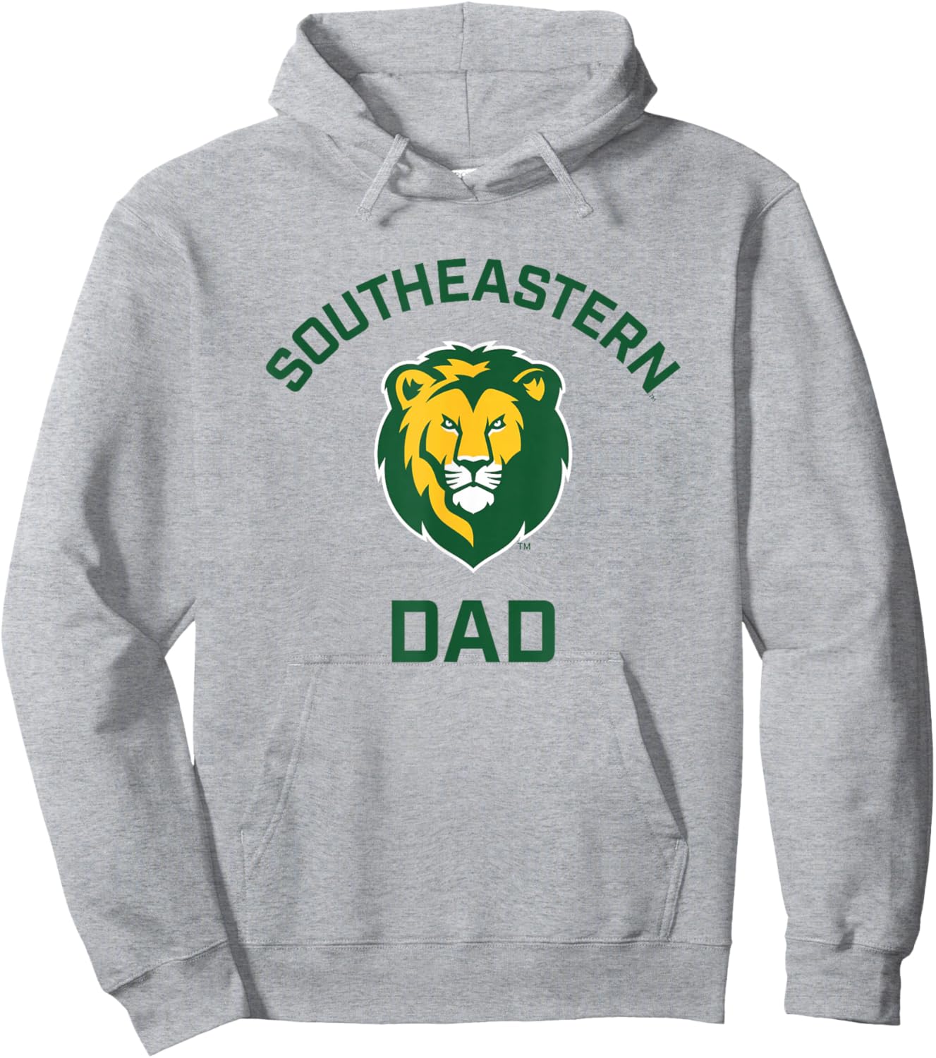 Southeastern Louisiana University Lions Arched Dad Hoodie - Hoodie | Ash