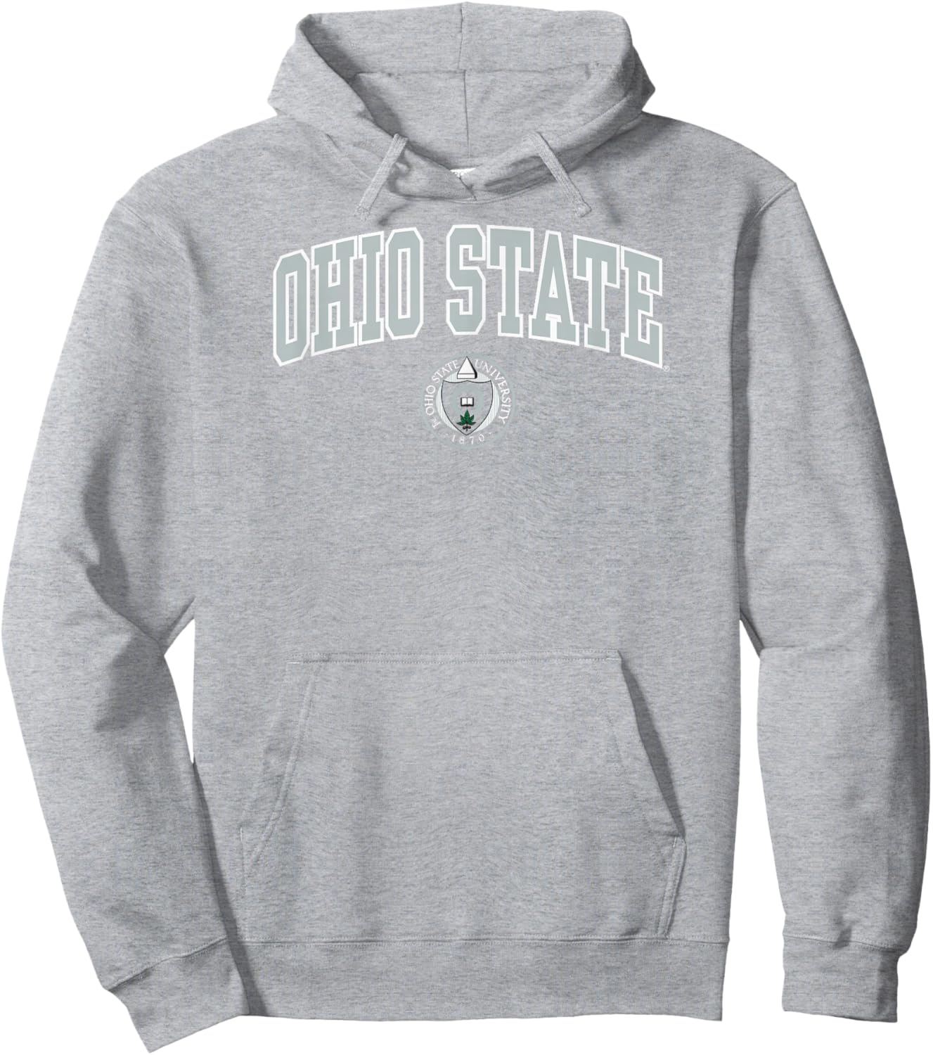 Ohio State Buckeyes Heritage Collection Arch Over Red Hoodie - Hoodie | Ash