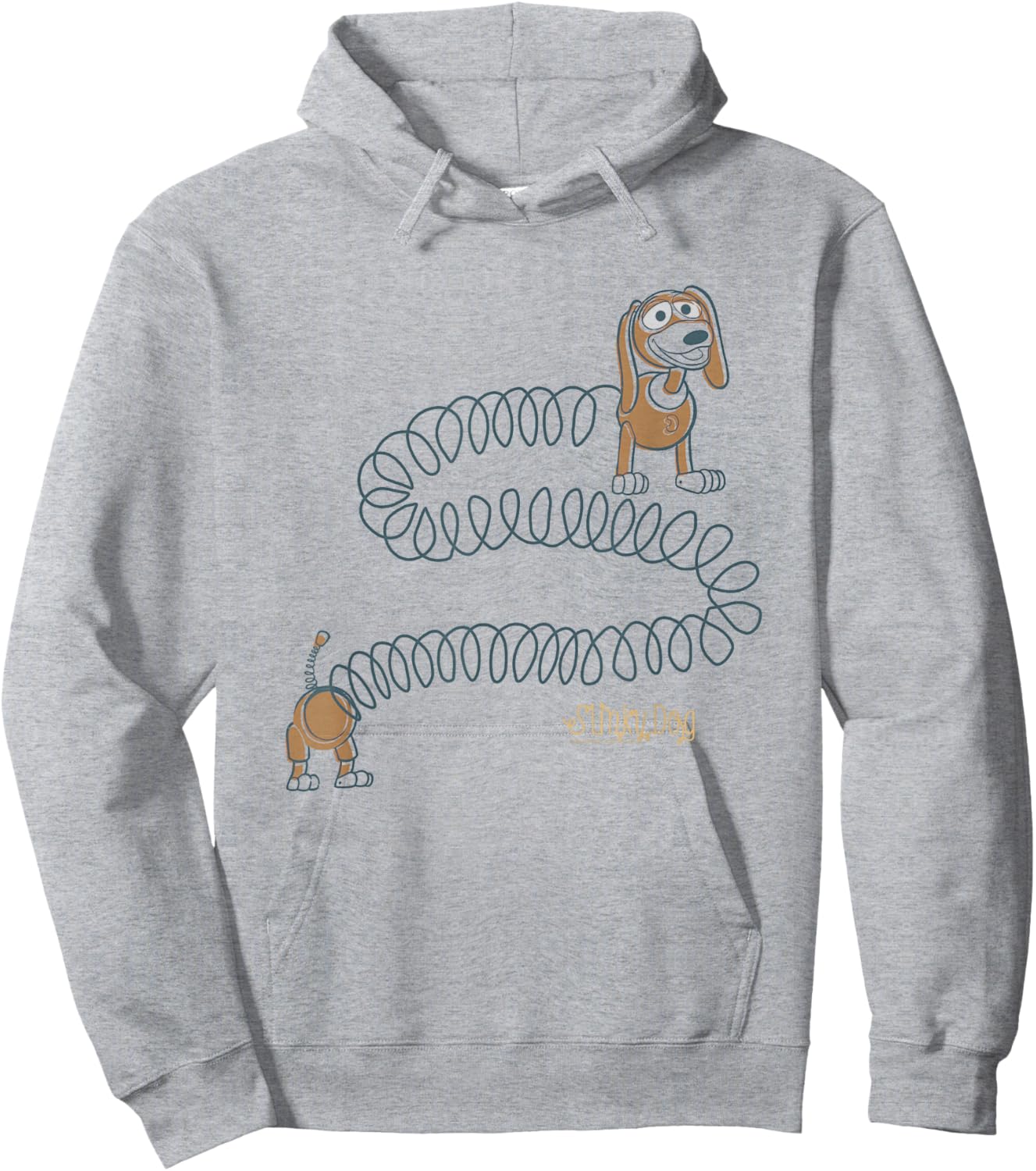 Disney Pixar Toy Story Slinky Dog Vintage Logo Hoodie - Hoodie | Ash
