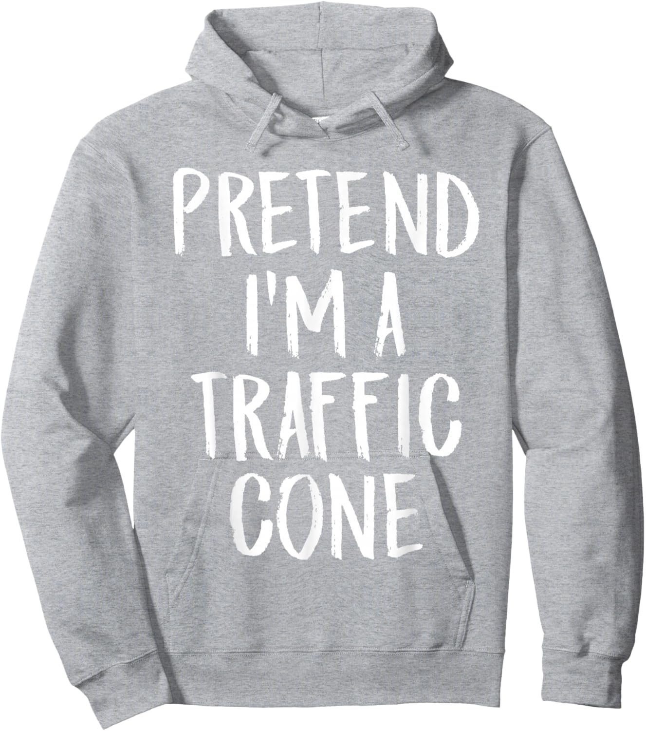 Pretend I'm A Traffic Cone Family Halloween Party Costume Hoodie - Hoodie | Ash