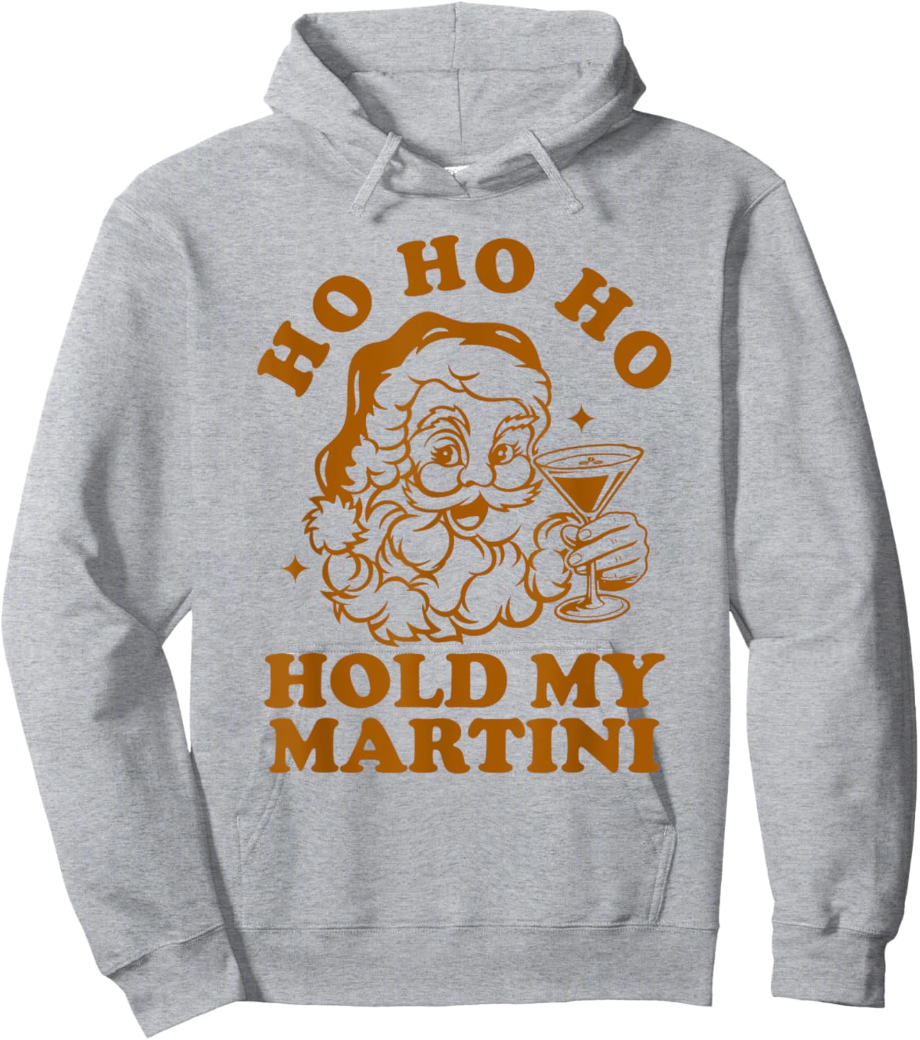 Ho Ho Ho Hold My Martini Funny Santa Espresso Martini Hoodie - Hoodie | Ash