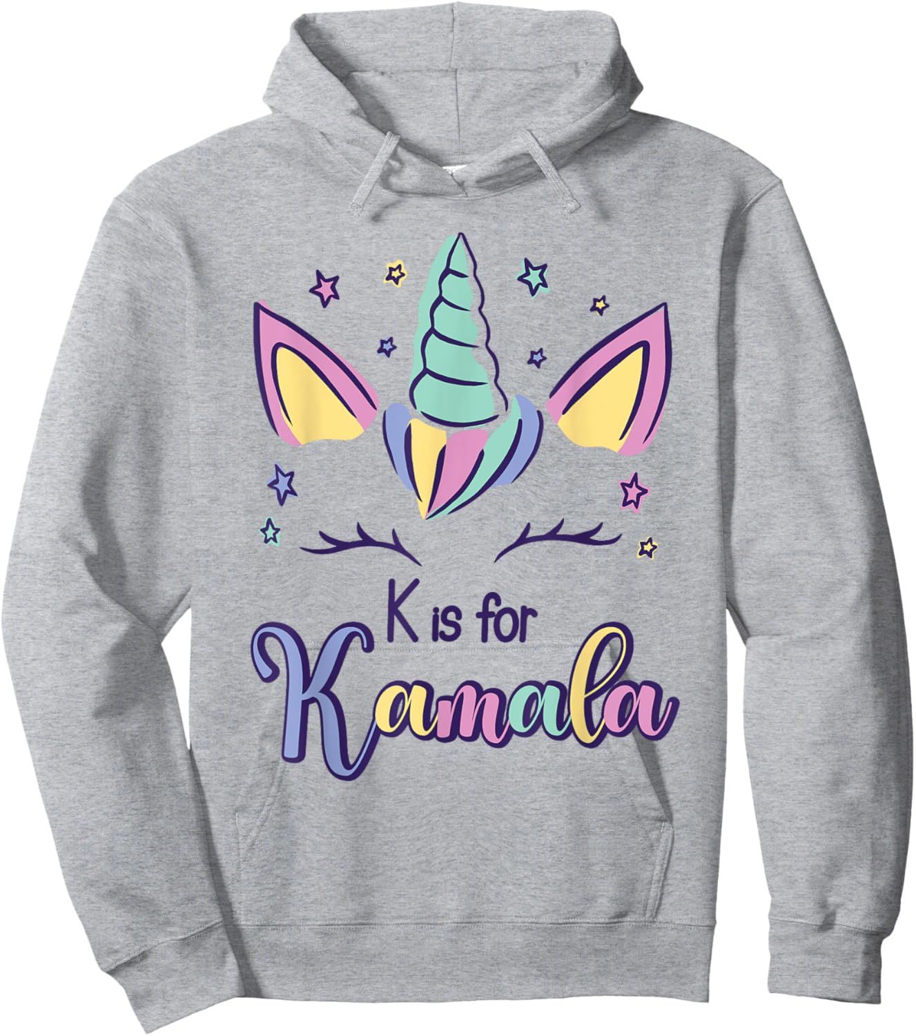 First Name Kamala Personalized K Is For Kamala Hoodie - Hoodie | Ash