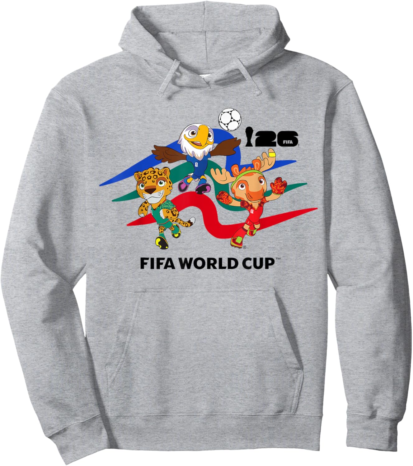 FIFA World CUP26 Host Country Maskottchen Action Hoodie - Hoodie | Ash