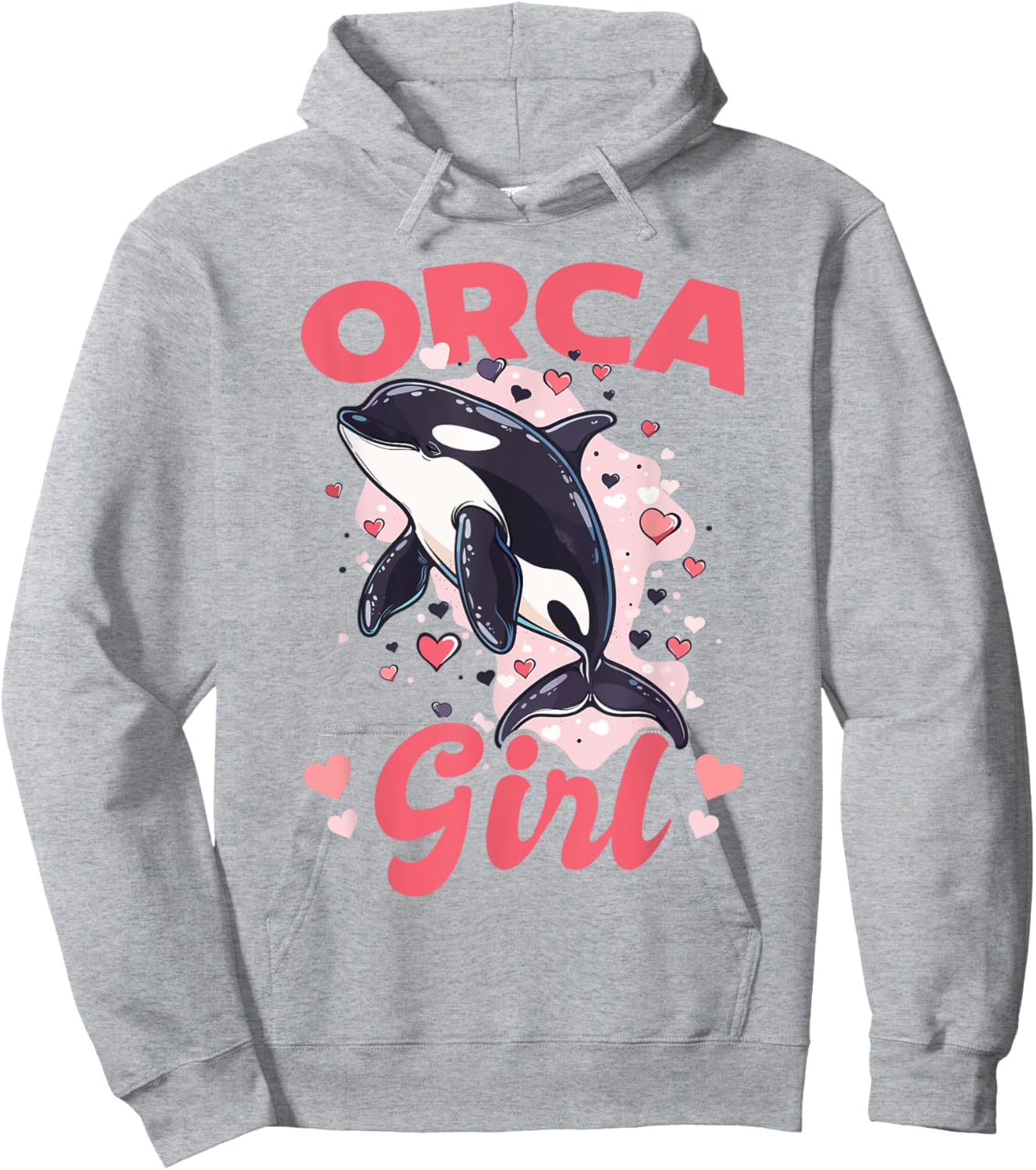 Funny Orca Animal Orca Girl Hoodie - Hoodie | Ash