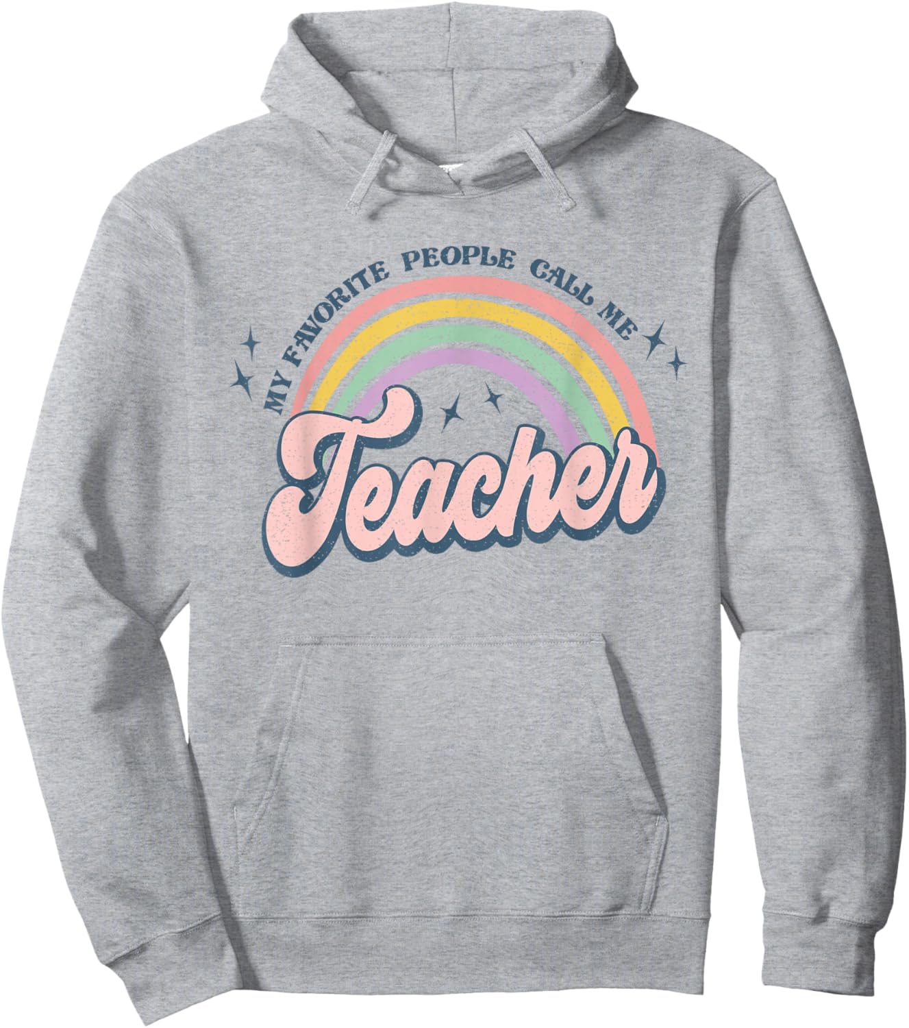 Favorite People Call Me Teacher Gift Hoodie - Hoodie | Ash