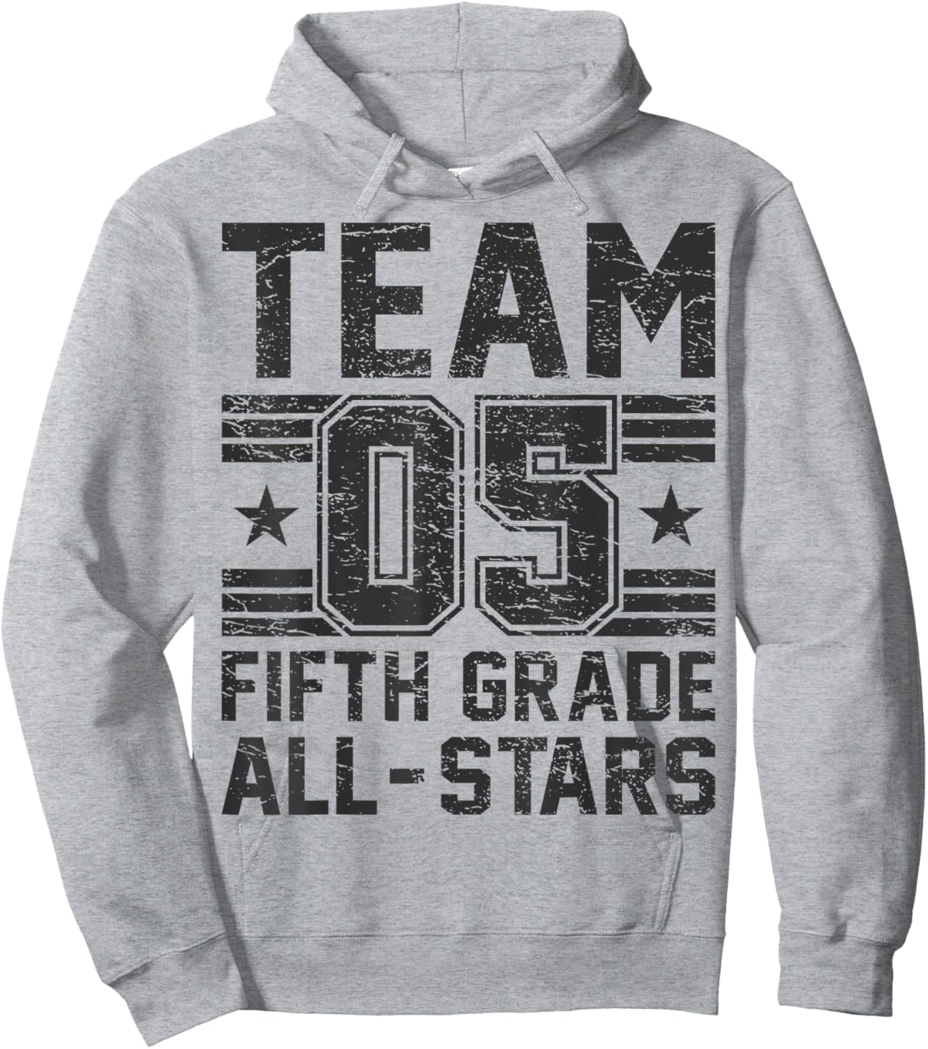 Kids Sports 05 Team Fifth Grade 5th Grade All Stars Jersey Hoodie - Hoodie | Ash