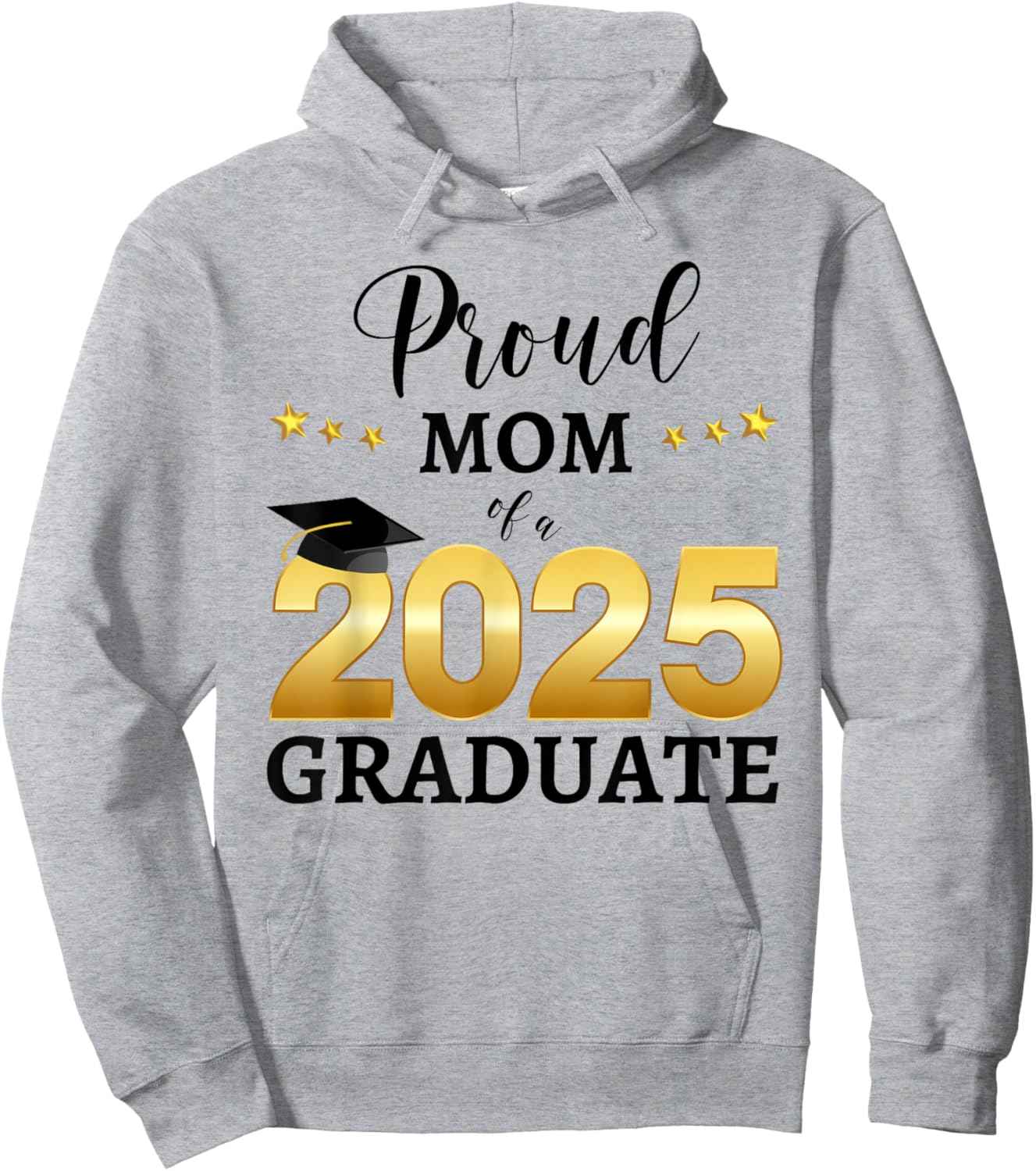 Proud Mom Of A 2025 Graduate Graduating Class Of 2025 Hoodie - Hoodie | Ash